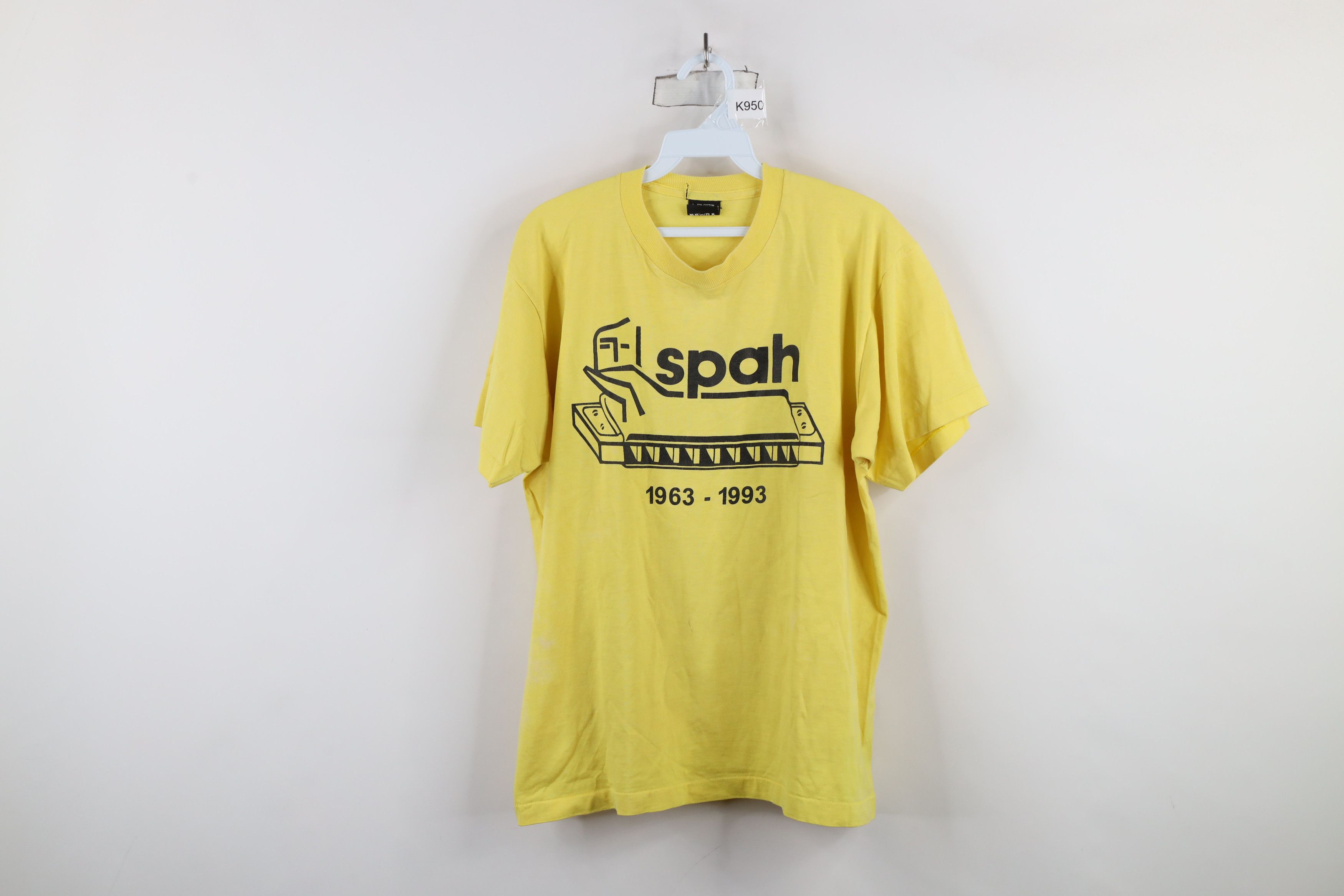 Vintage Vintage 90s Preservation Advancement of Harmonicas T-Shirt Size US L / EU 52-54 / 3 - 1 Thumbnail