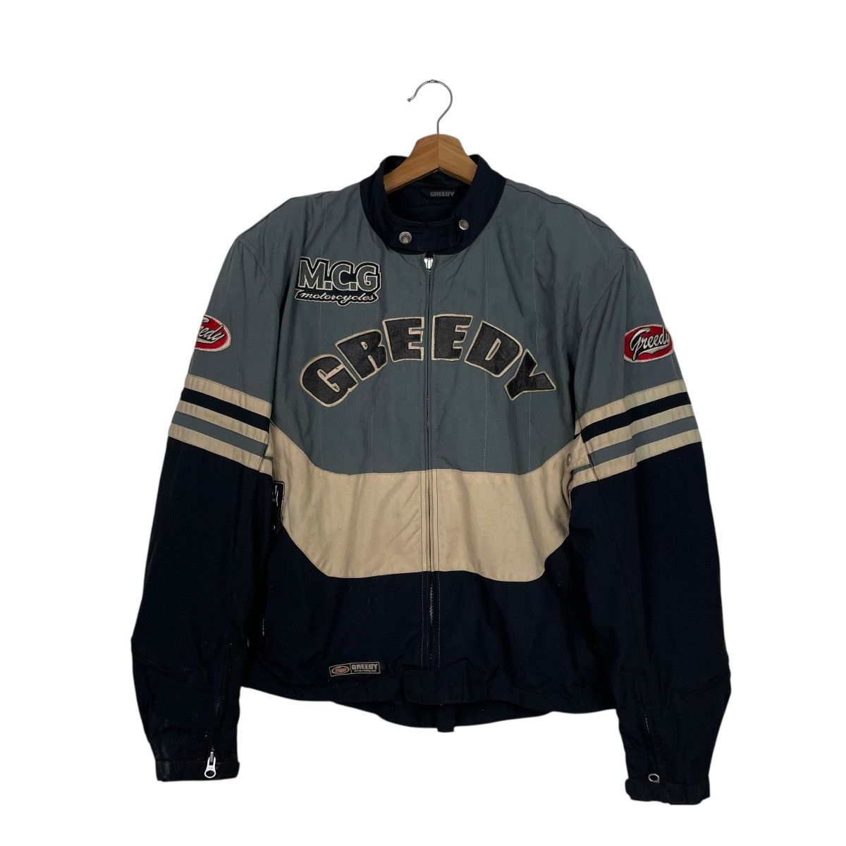 Japanese Brand Greedy Color Block Motorcycle Riding Jacket Size US M / EU 48-50 / 2 - 1 Thumbnail