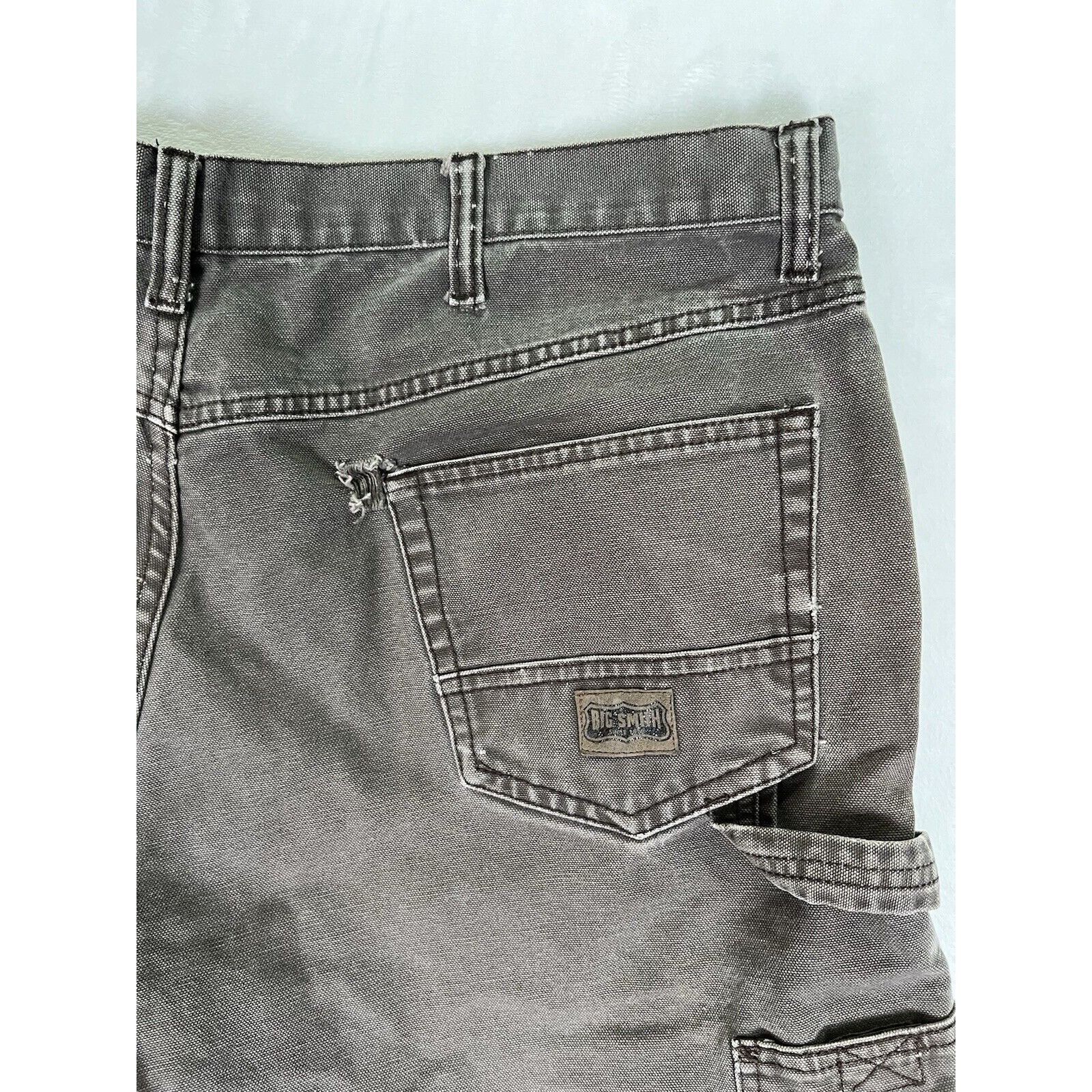 Vintage Vintage Big Smith Brown Carpenter Canvas Shorts Size 40 Dist Size US 40 / EU 56 - 11 Thumbnail