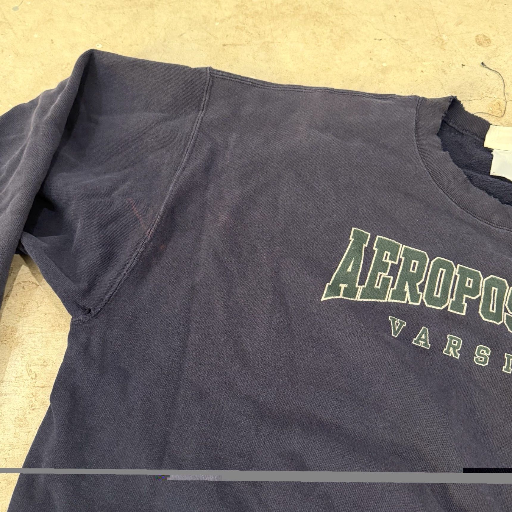 Aeropostale VINTAGE Aeropostale Sweatshirt Mens XL Crewneck Varsity Navy Blue Spell Out Size US XL / EU 56 / 4 - 5 Thumbnail