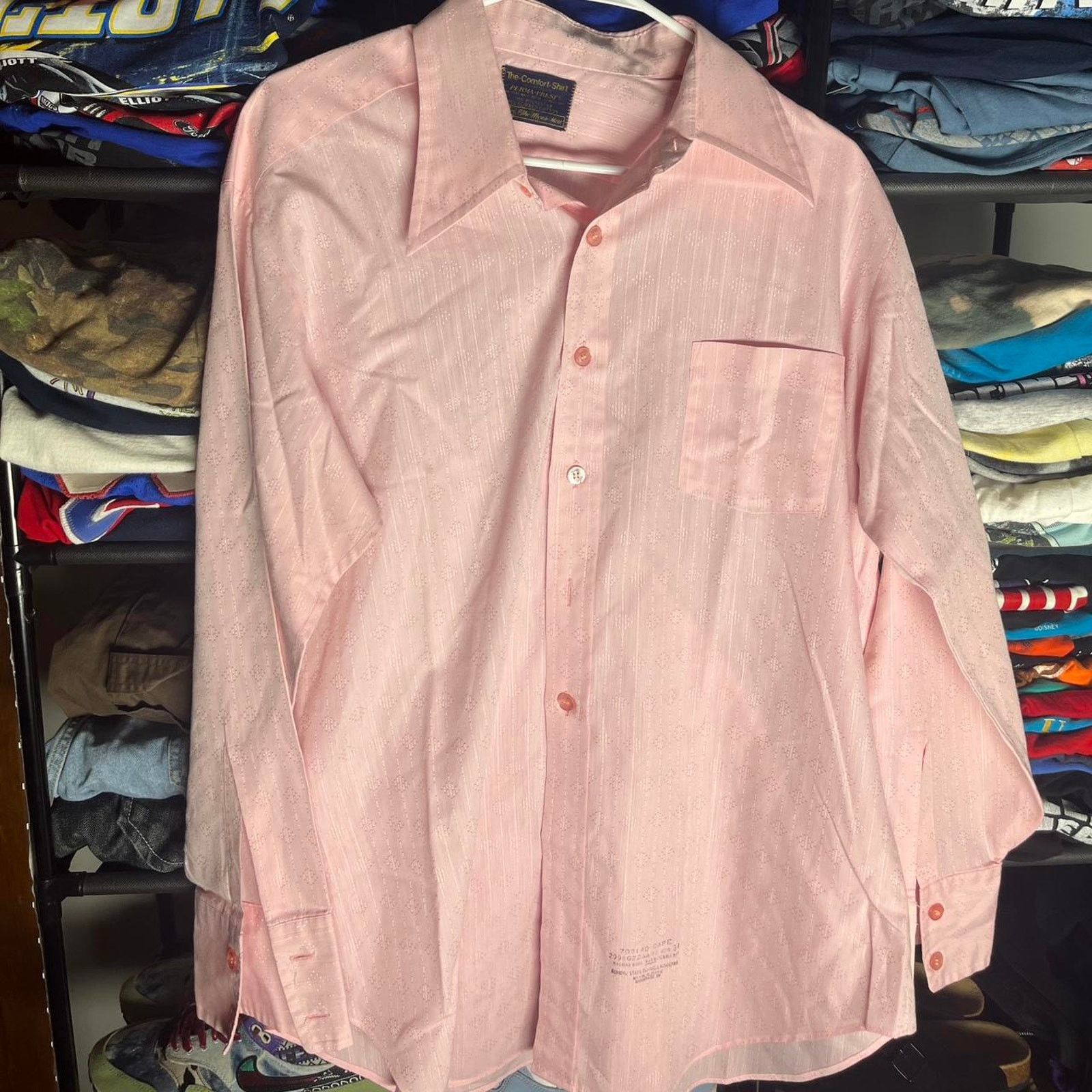 Polo Ralph Lauren Vintage pink button up long sleeve shirt Size US XL / EU 56 / 4 - 1 Thumbnail
