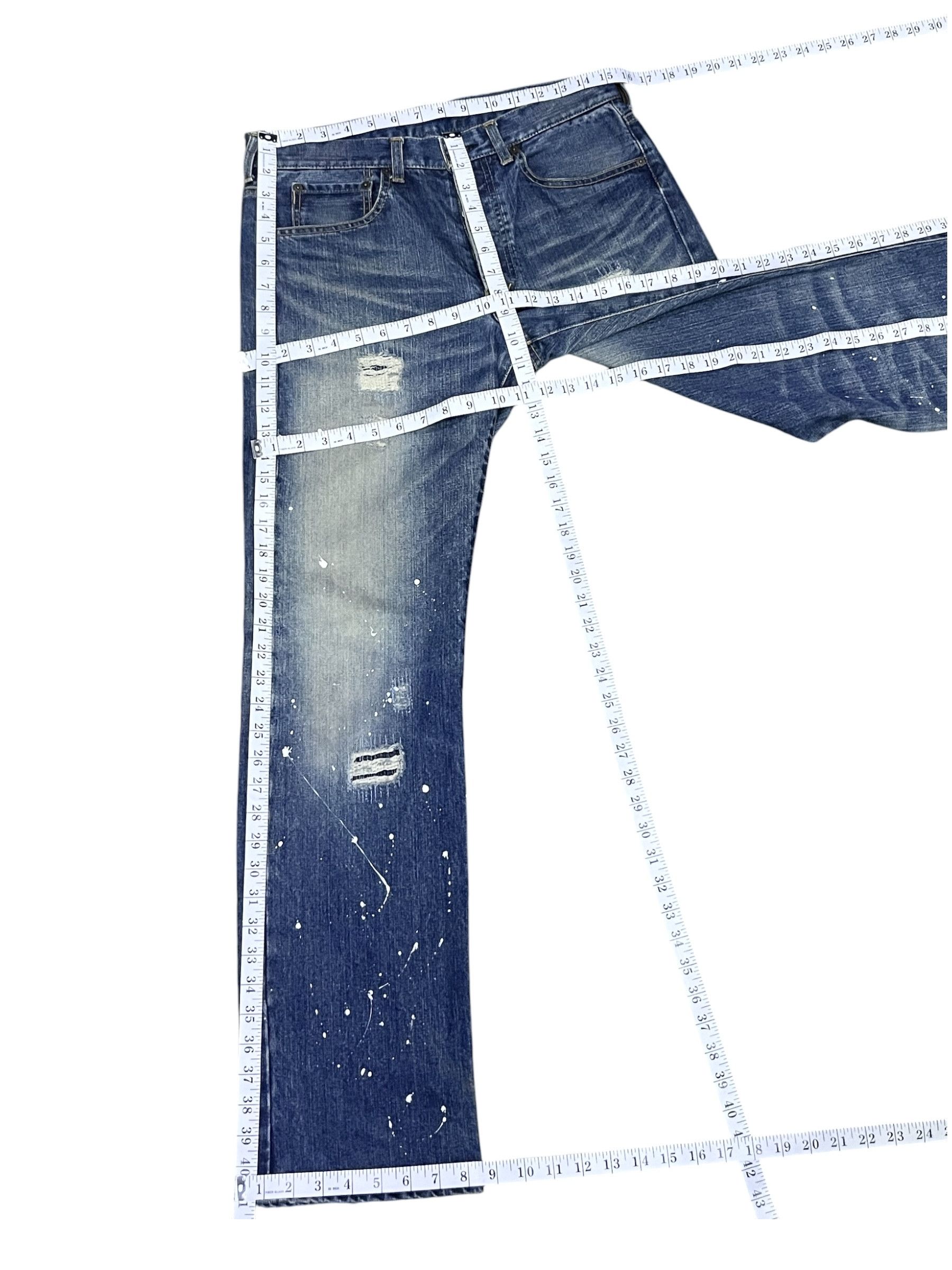 Takeo Kikuchi 🔥Takeo Kikuchi Distressed Japan Denim Paint Splatter Jeans Size US 30 / EU 46 - 13 Thumbnail