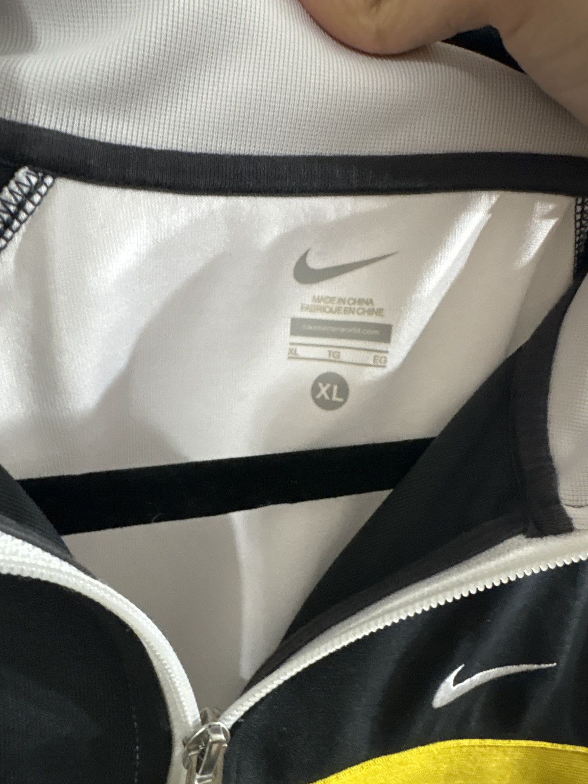 Nike 📌 Black & Yellow Nike Zip-up Track Jacket 📌 Size US XL / EU 56 / 4 - 3 Thumbnail
