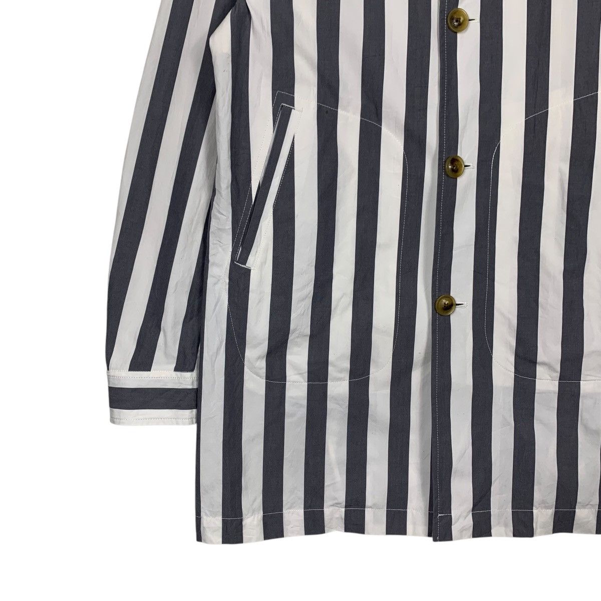 Japanese Brand ESTNATION Made in Japan Striped Button Shirt #2361-C106 Size US M / EU 48-50 / 2 - 3 Thumbnail