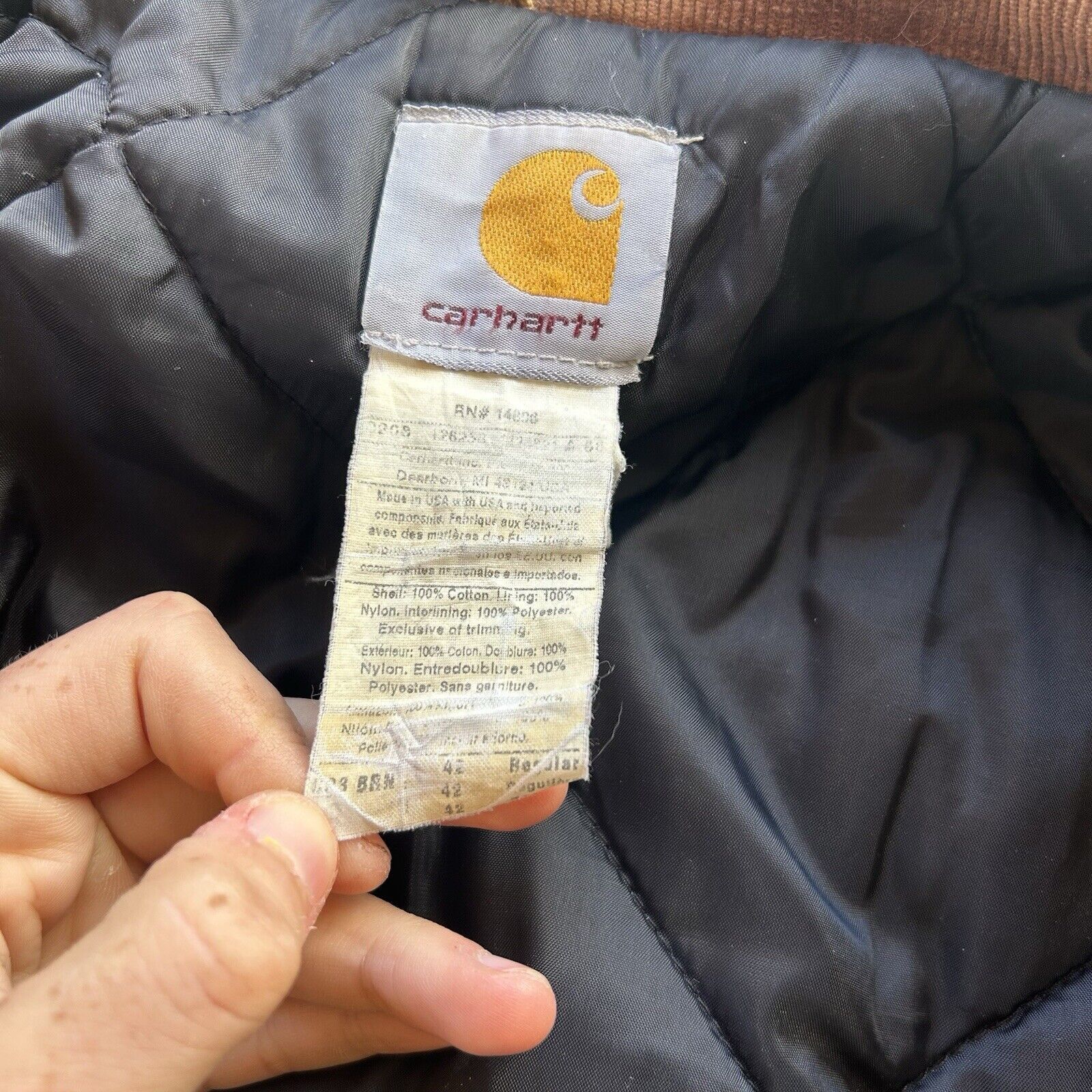 Carhartt Vintage Carhartt Arctic Jacket C03 BRN 42 Coat 90s Made USA Size US XL / EU 56 / 4 - 4 Thumbnail
