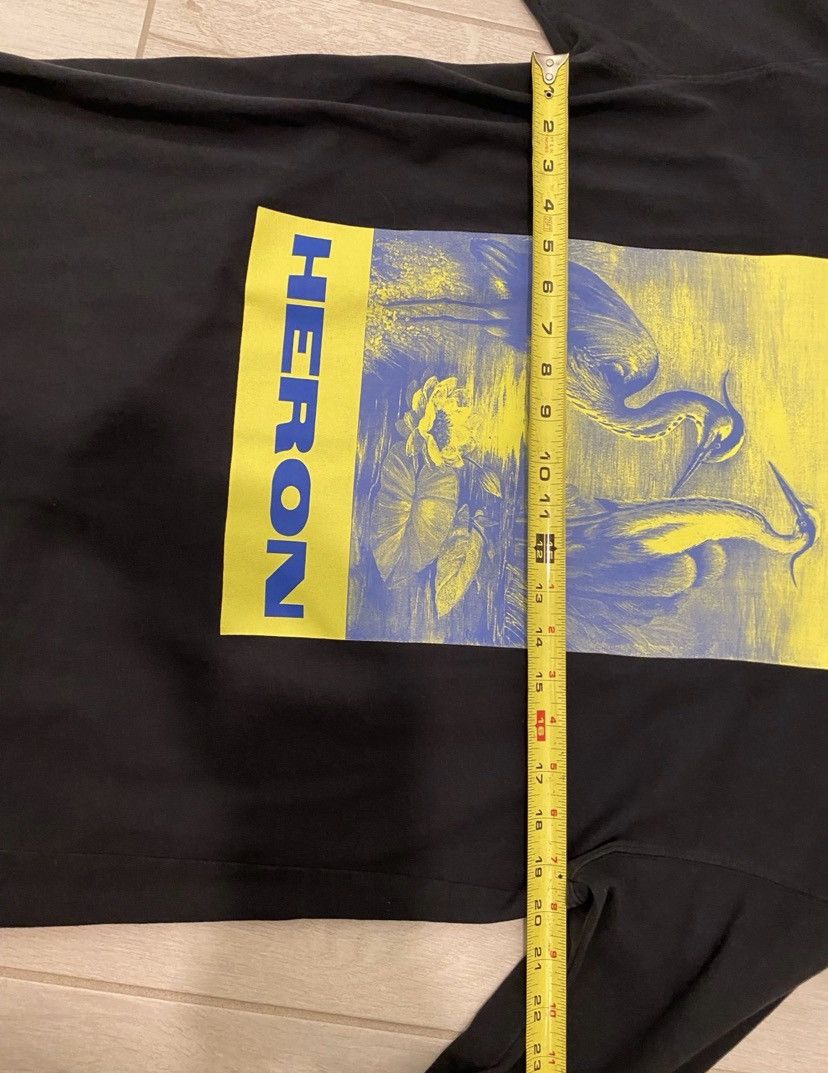 Heron Preston Heron Preston Iconic Bird Stork Audubon Long Sleeve Tee Size US S / EU 44-46 / 1 - 7 Thumbnail