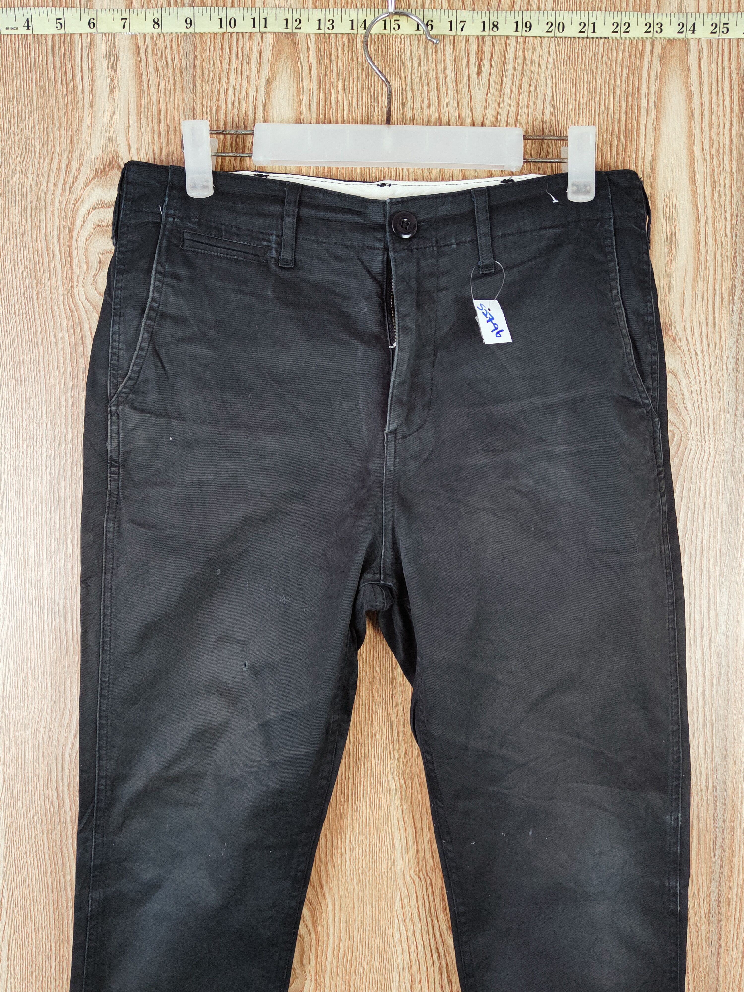 Japanese Brand × Vintage DL Back Number Black faded vintage Casual Pants #S2796 Size US 30 / EU 46 - 2 Thumbnail
