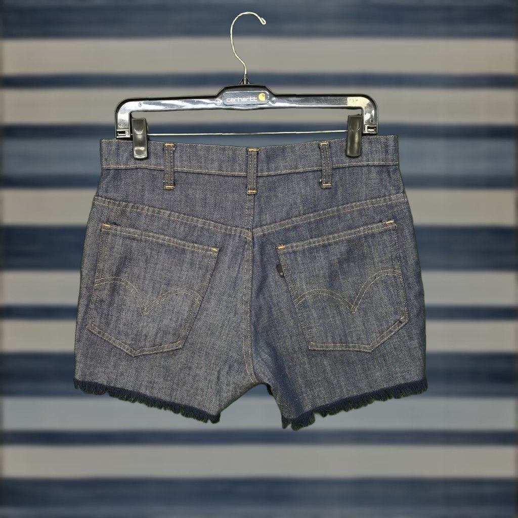 Levi's VINTAGE Levi's Jeans Shorts Women's 30 Dark Denim 70s Bootcut Distressed 5-Pocket Blue Country/Region of Manufacture United States Size 30" / US 8 / IT 44 - 1 Thumbnail