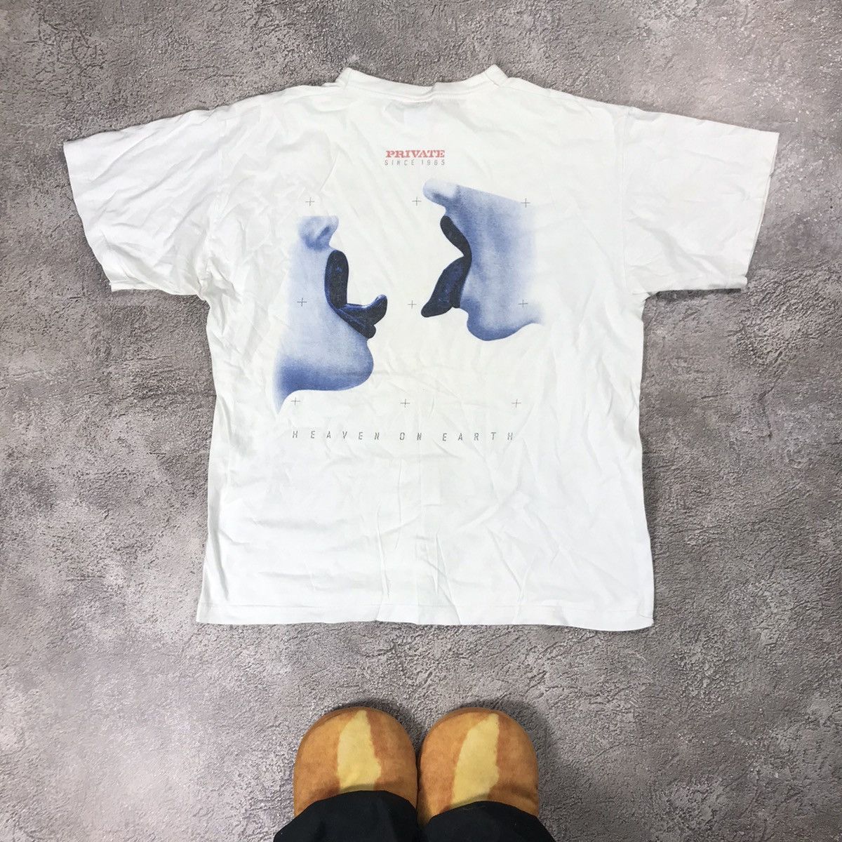 Vintage Vintage Y2K Graphic Tee Private Heaven Sun Faded Indie XL Size US XL / EU 56 / 4 - 4 Thumbnail