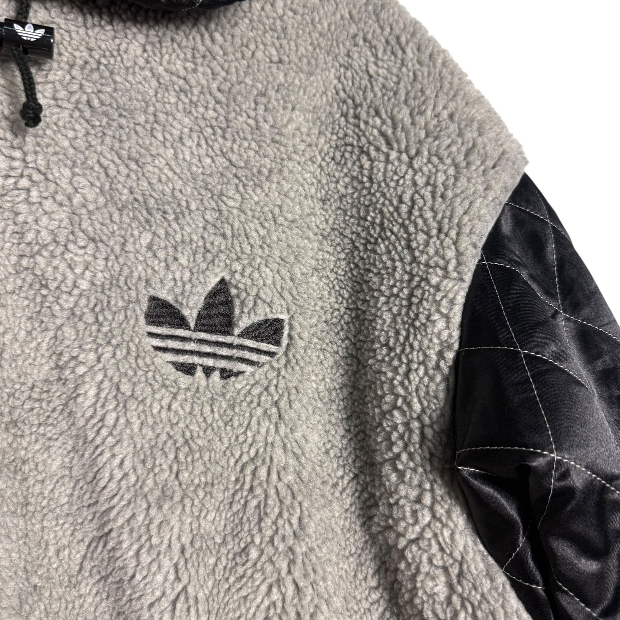 Adidas 🔥RARE🔥Vintage Adidas Trefoil Big Logo Fleece Hoodie Jacket Size US M / EU 48-50 / 2 - 4 Thumbnail