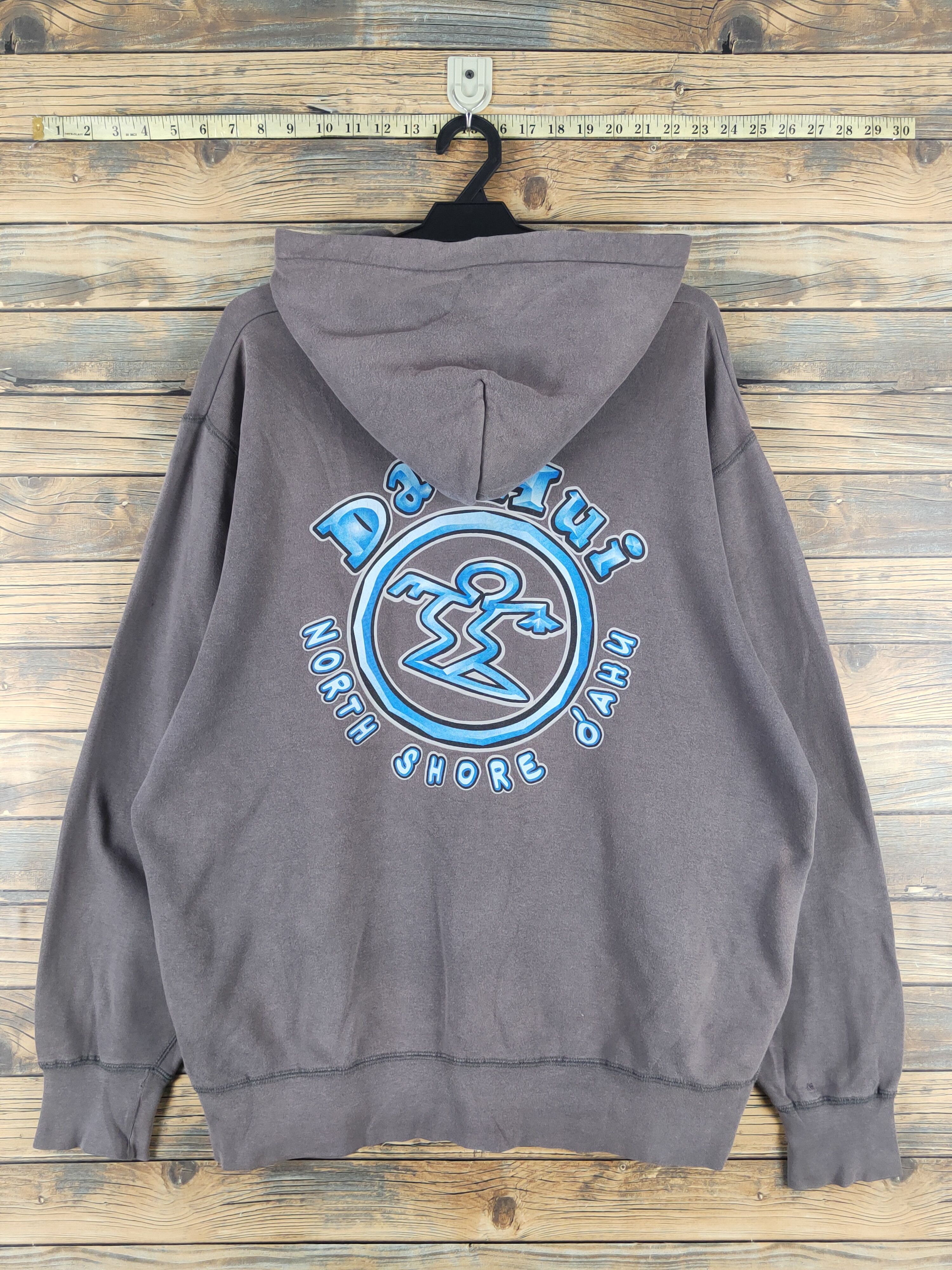 Vintage Da Hui Dark Gray Faded Hoodie Sweatshirts #W1454 Size US L / EU 52-54 / 3 - 1 Thumbnail