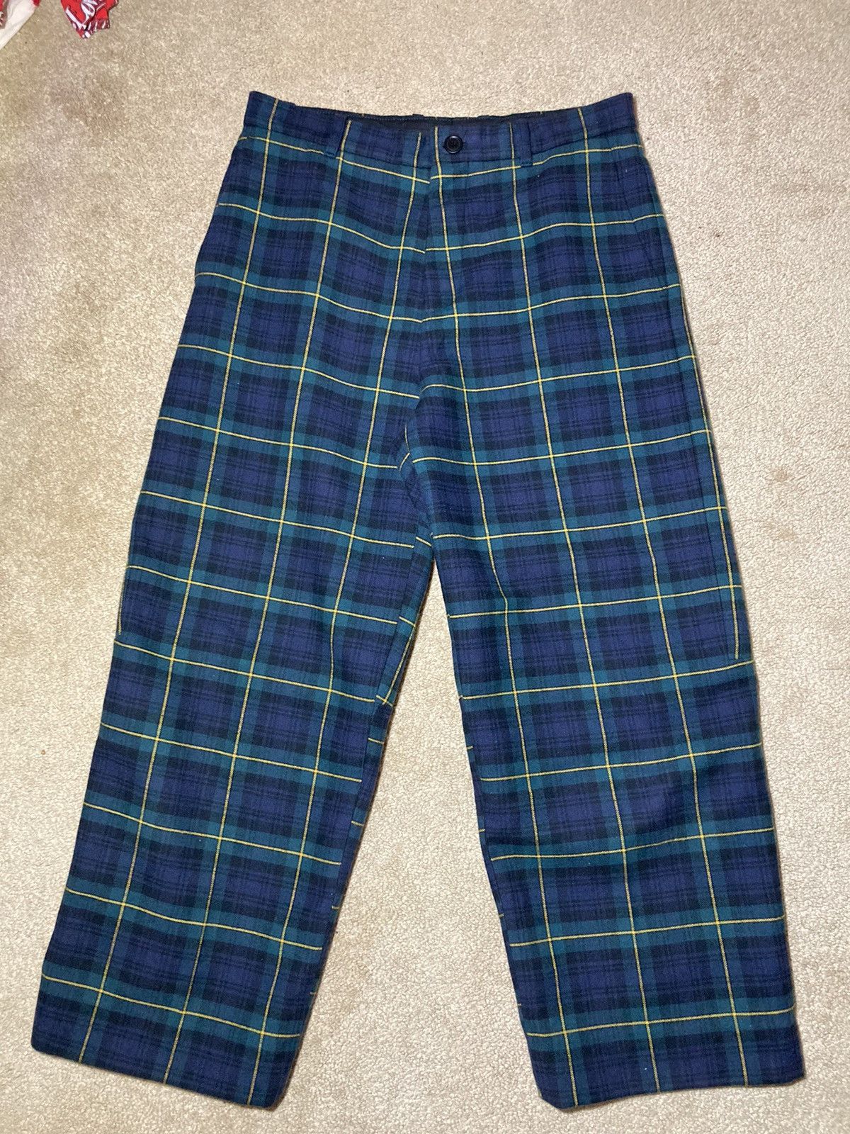 Balenciaga FW19 Balenciaga Cropped Flannel Pants Tartan Plaid 2019 44 Size US 28 / EU 44 - 2 Thumbnail
