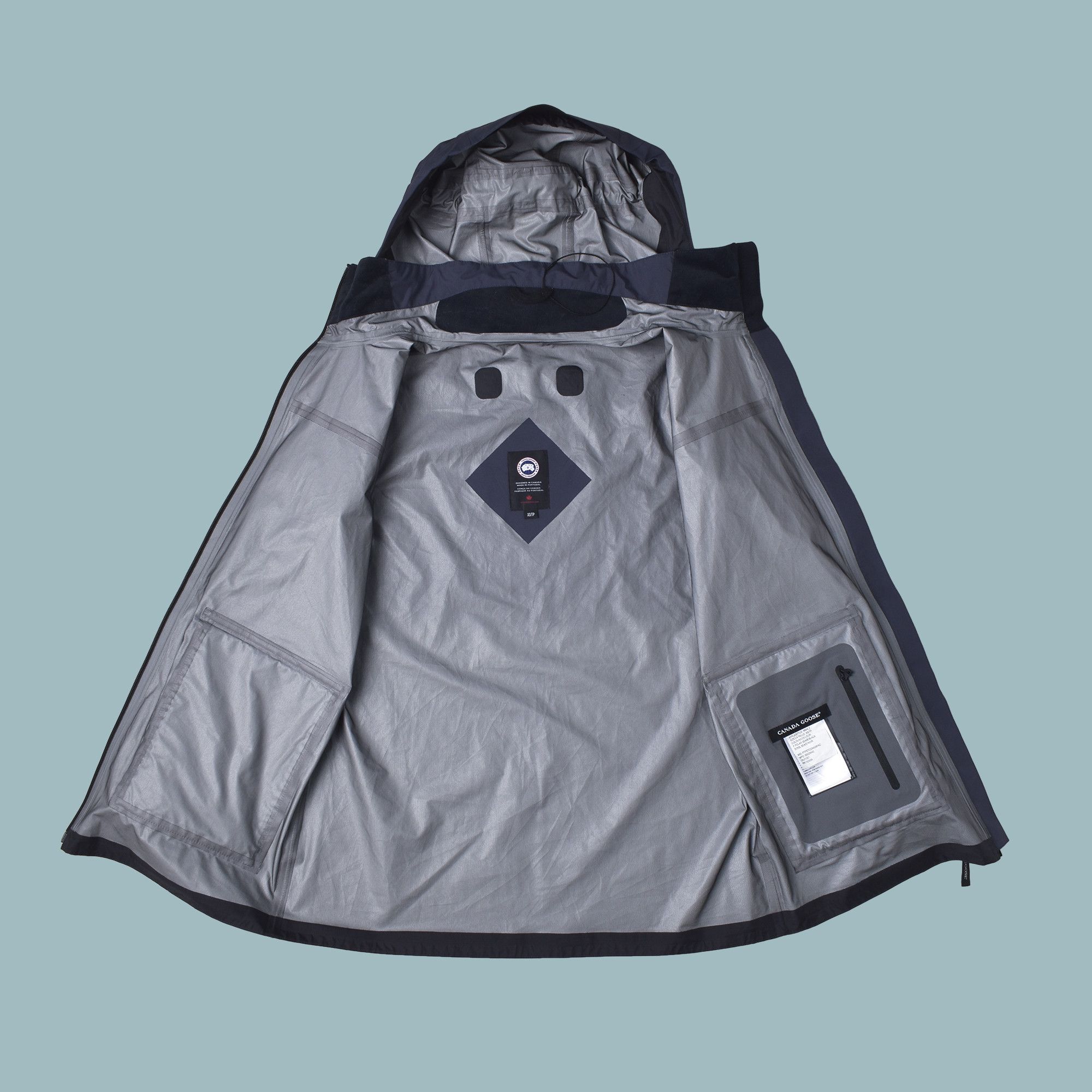 Canada Goose CANADA GOOSE Wolfville Drawstring Hooded Jacket Navy Womens Size XS / US 0-2 / IT 36-38 - 3 Thumbnail