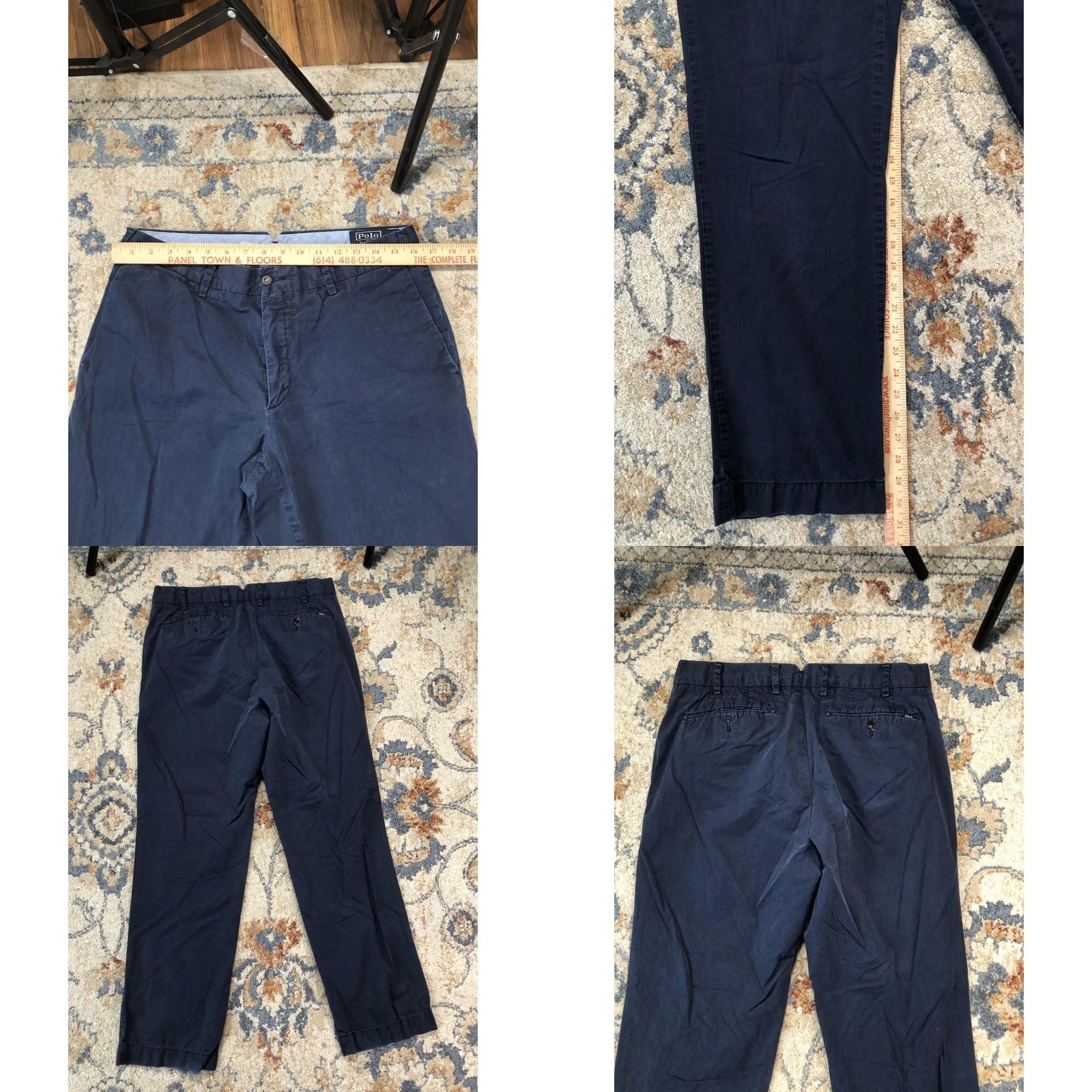 Polo Ralph Lauren Polo by Ralph Lauren Pants Mens 33x32 Blue Chino Classic Fit Straight Leg Casual Pants Size US XS / EU 42 / 0 - 8 Thumbnail