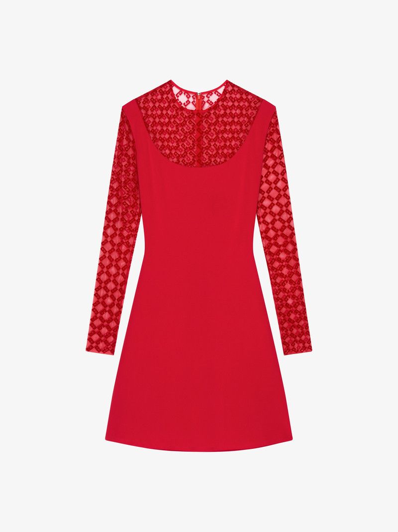 Givenchy o1n1vont0326 Dress in Red Size XS / US 0-2 / IT 36-38 - 1 Thumbnail