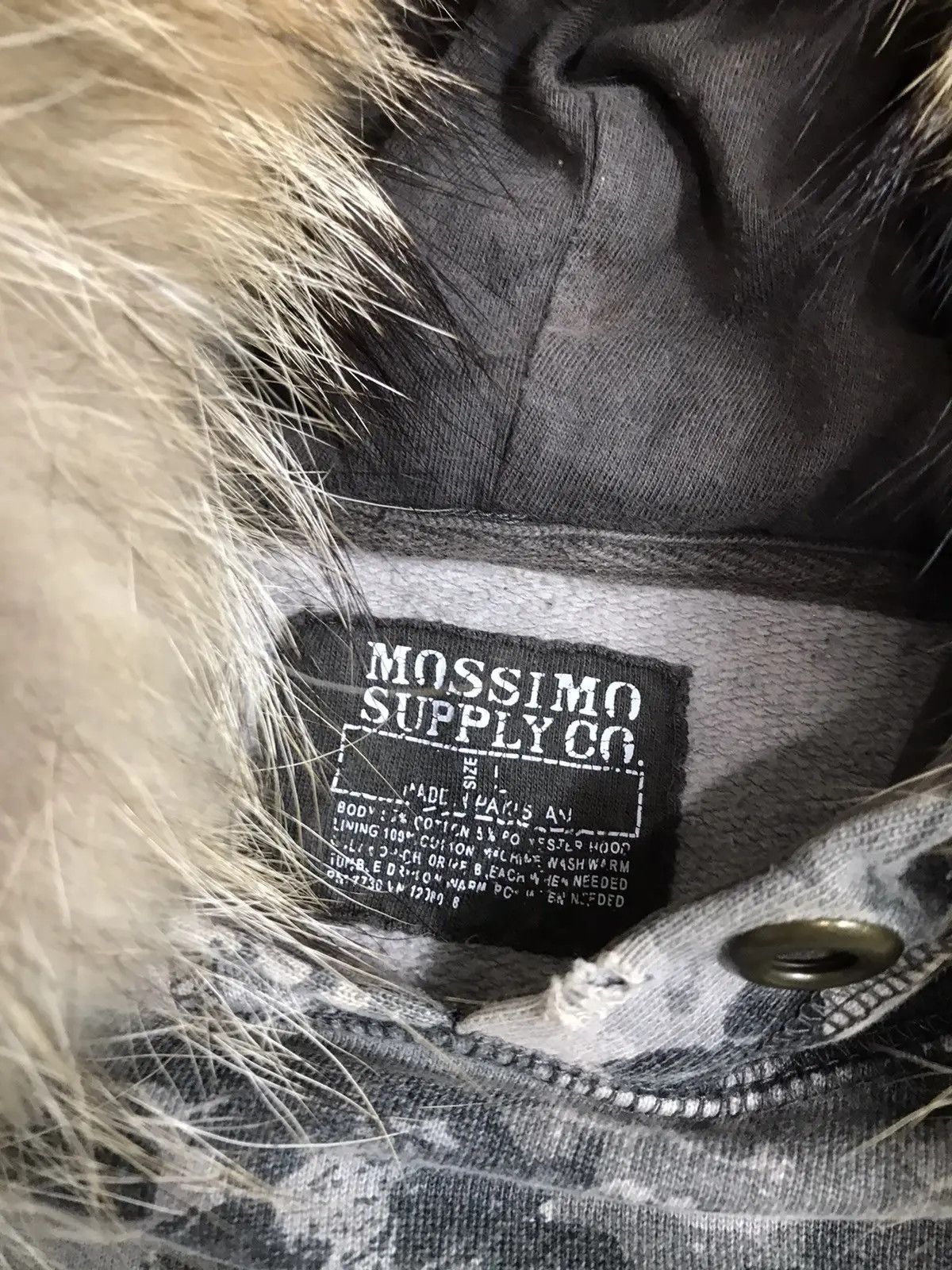 Mossimo Mossimo Supply camo AOP Skull print fur hoodie Size US L / EU 52-54 / 3 - 3 Thumbnail