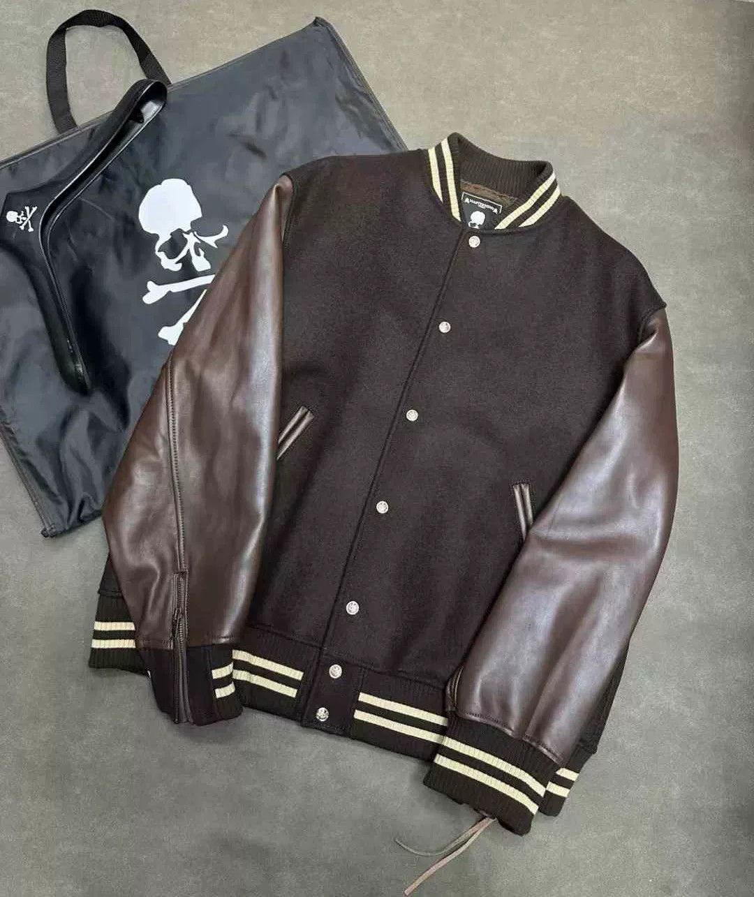 Mastermind World Mastermind World MMW 23AW Cashmere Varsity Jacket Size US M / EU 48-50 / 2 - 1 Thumbnail
