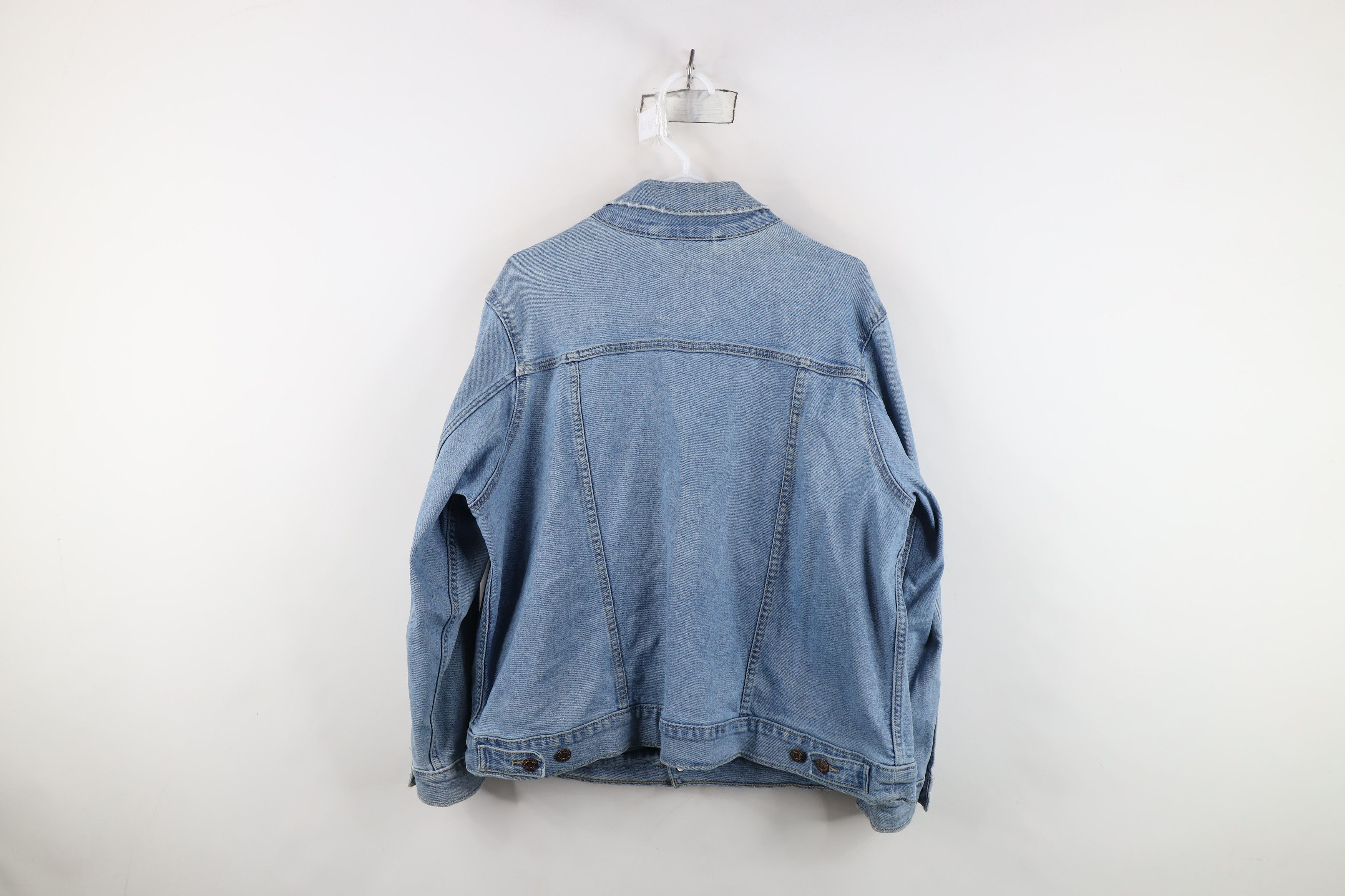 Levi's Vintage Y2K Levis Stretch Denim Jean Trucker Jacket Blue Size XL / US 12-14 / IT 48-50 - 14 Thumbnail