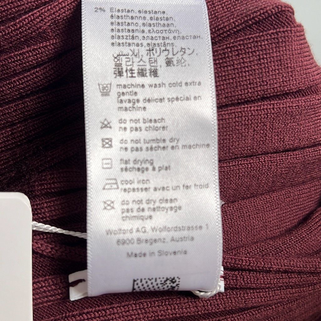 Wolford Wolford Merino Wool Rib Dress Burgundy NWT M Size M / US 6-8 / IT 42-44 - 11 Thumbnail