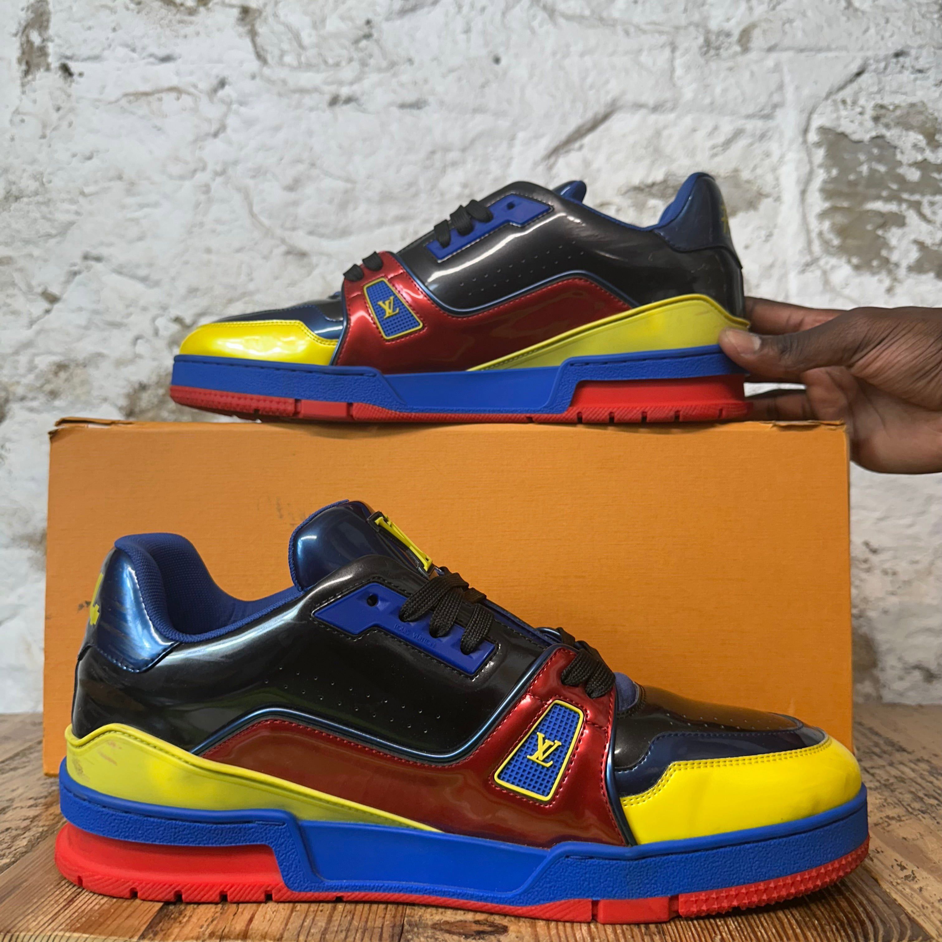 Louis Vuitton Louis Vuitton Marine Patent Trainer Sneaker Sz 11 (9.5LV) Size US 11 / EU 44 - 2 Thumbnail