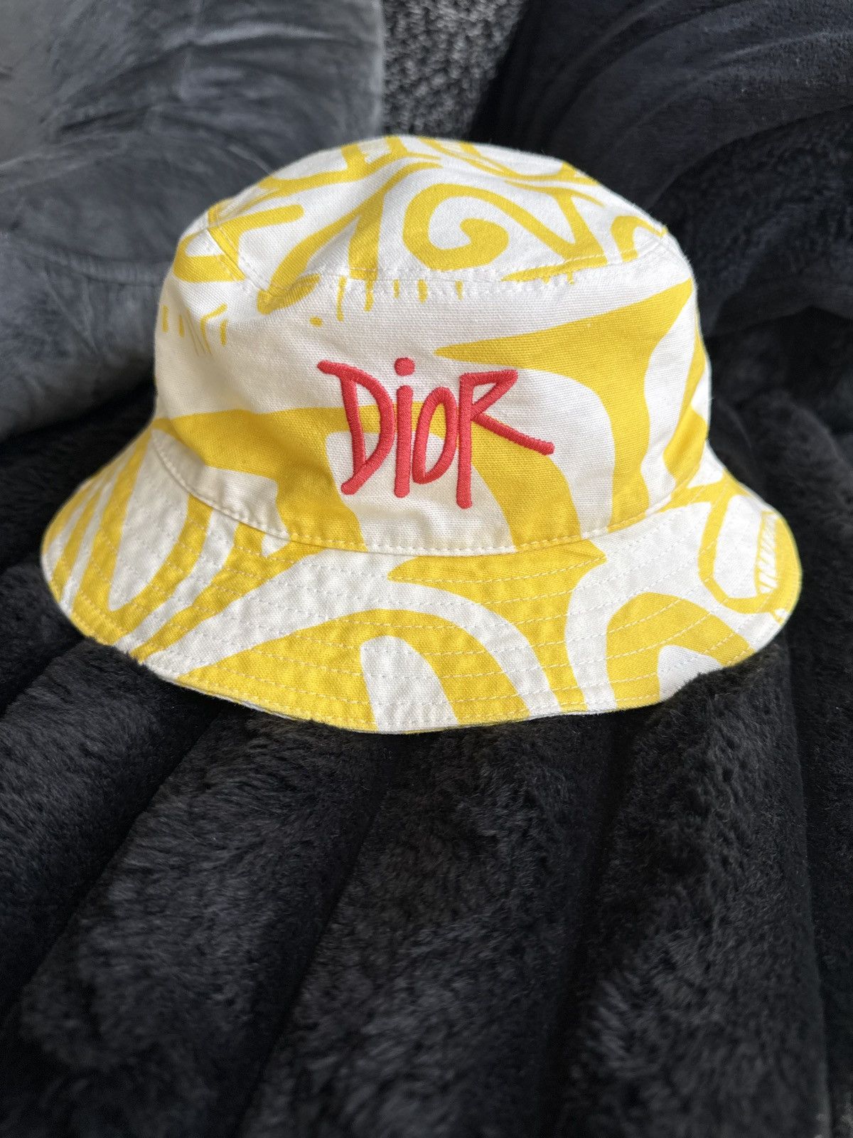 Dior バケットハット リバーシブル　総柄 中古・古着通販】Christian Dior (クリスチャン ディオール