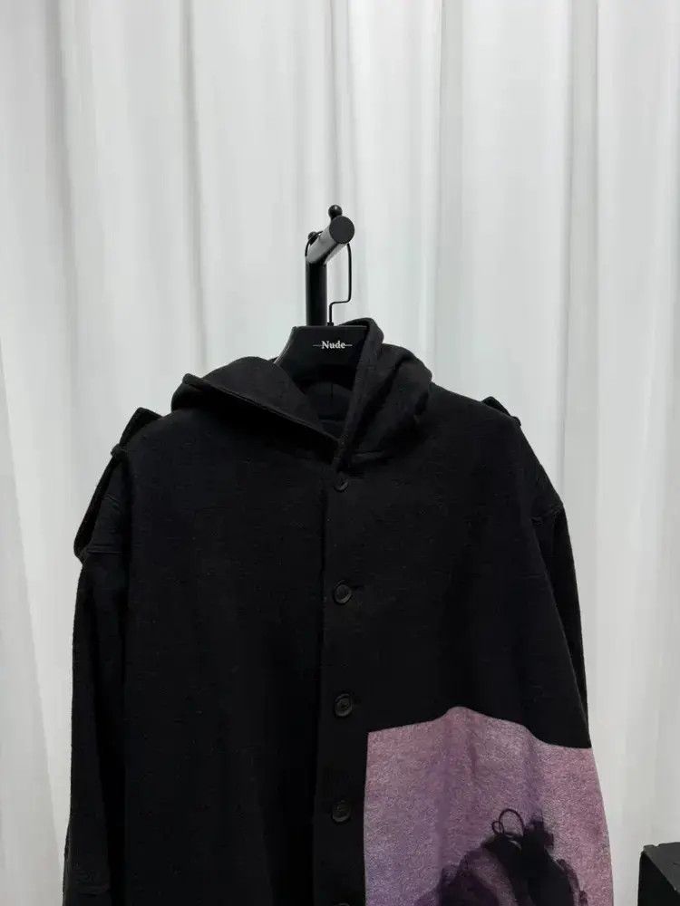 Yohji Yamamoto Yohji Yamamoto Pour Homme Figure Print Wool Coat Size US L / EU 52-54 / 3 - 5 Thumbnail