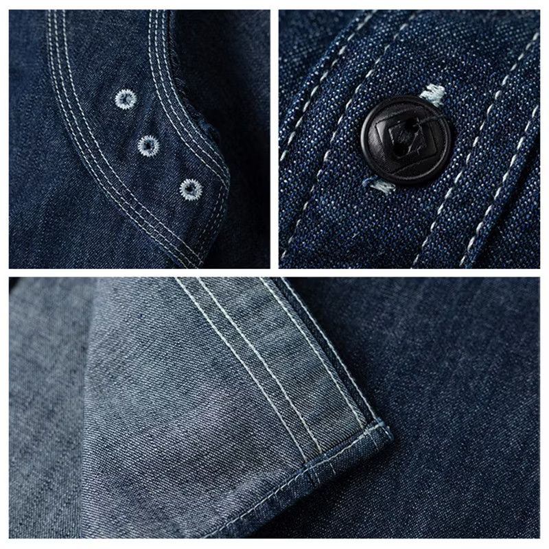 Japanese Brand Amekaji non stock flyer chambray shirt Size US M / EU 48-50 / 2 - 8 Thumbnail