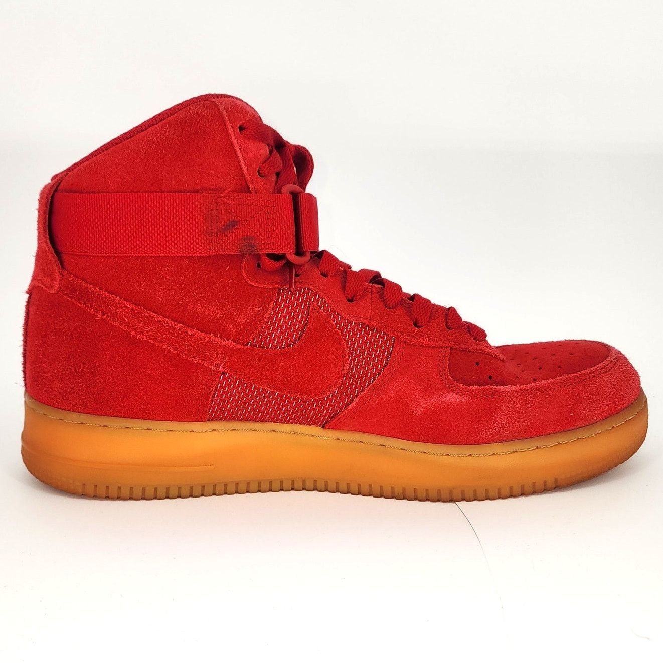 Nike Nike Air Force 1 High Red Suede Gum Sole Sneakers Men’s 11.5 Size US 11.5 / EU 44-45 - 7 Thumbnail