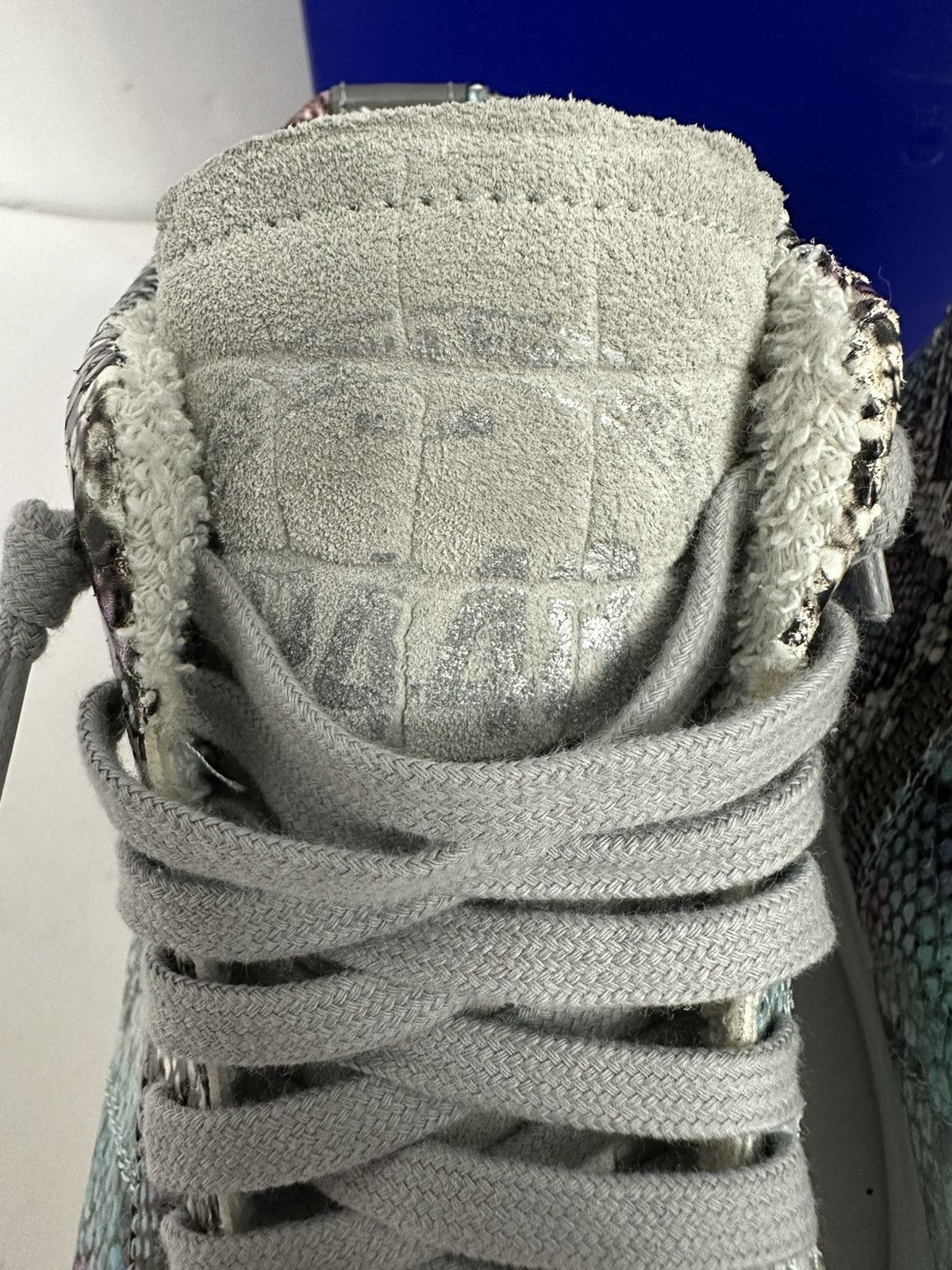P448 P448 Star Embossed Low Hiding Heel High Top Sneaker Size US 9.5 / IT 39.5 - 5 Thumbnail