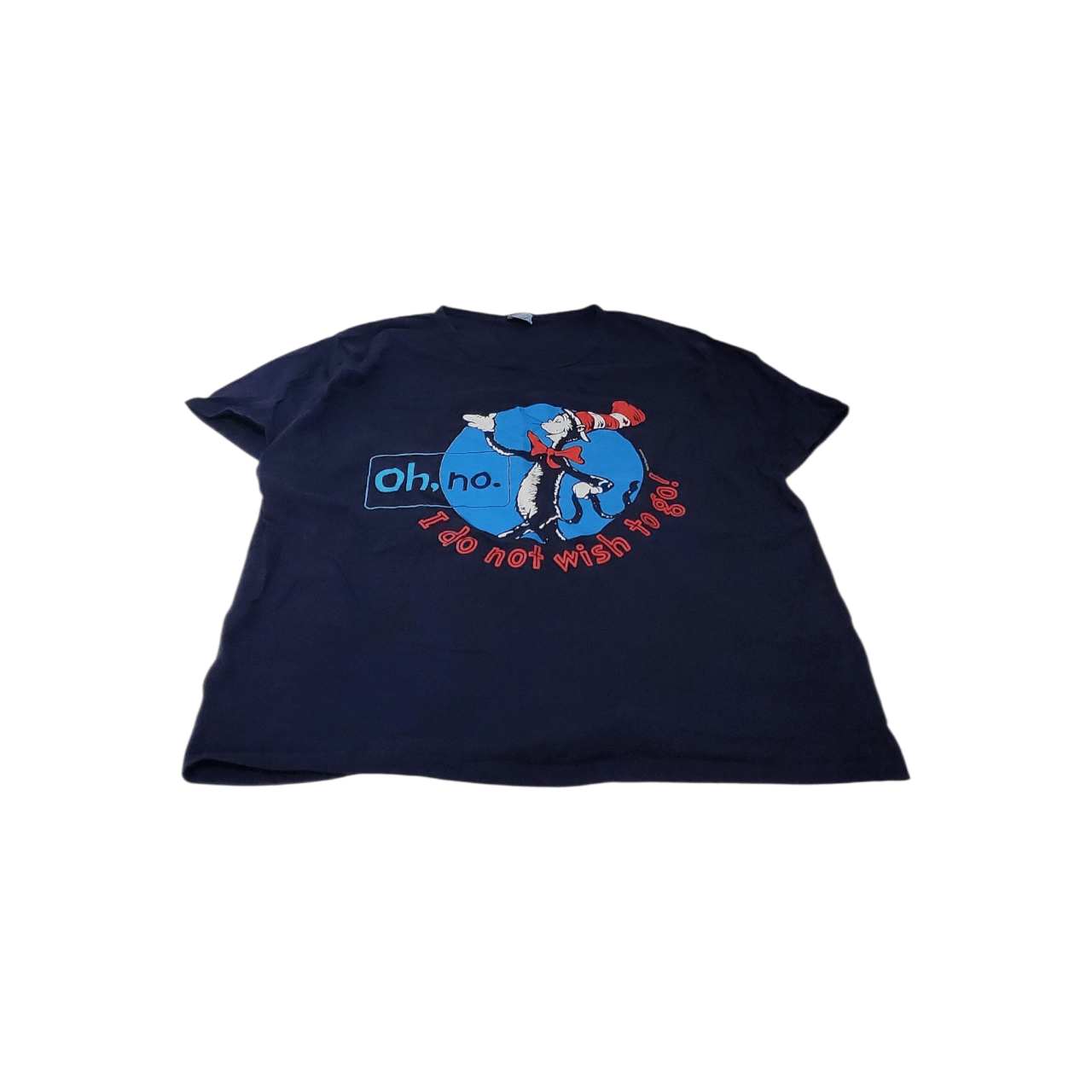 Vintage Y2K Dr. Suess Cat in the Hat Tall T-Shirt Sleep (OSFA) Size US XXL / EU 58 / 5 - 1 Thumbnail