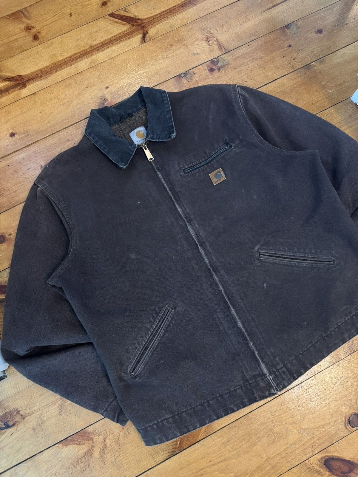 Carhartt Vtg Y2k ‘07 J97 DKB Brown Carhartt Detroit Jacket. Size XLT Size US XL / EU 56 / 4 - 3 Thumbnail