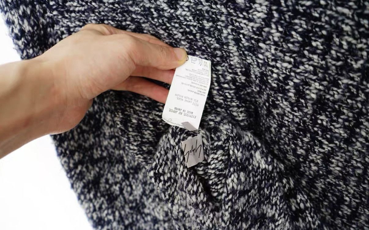 Yohji Yamamoto Yohji Yamamoto Wool High Neck Irregular Knit Sweater Size S / US 4 / IT 40 - 9 Thumbnail