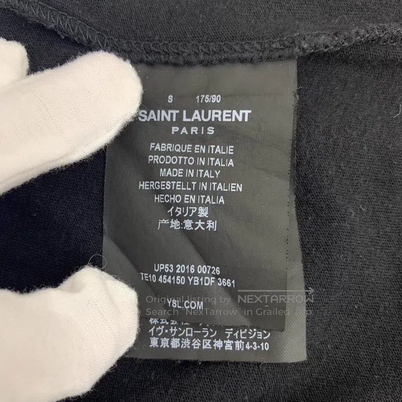 Saint Laurent Paris Saint Laurent Paris Black Dinosaur Printed Crew Neck Short Size US S / EU 44-46 / 1 - 6 Thumbnail