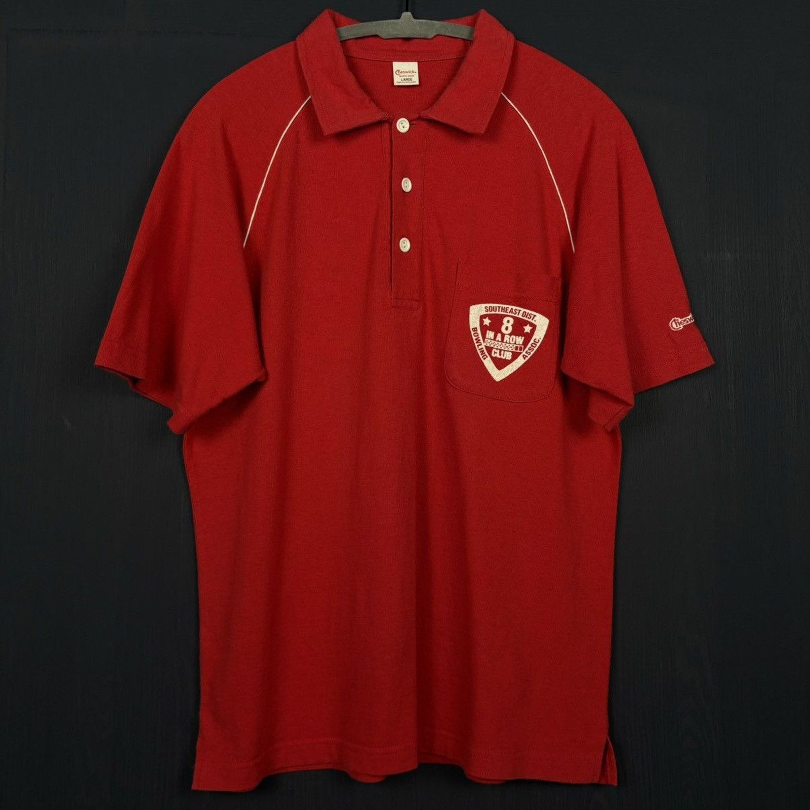 Harley Davidson × Japanese Brand × Vintage 🇯🇵CHESWICK Bowling Polo Size US L / EU 52-54 / 3 - 3 Thumbnail
