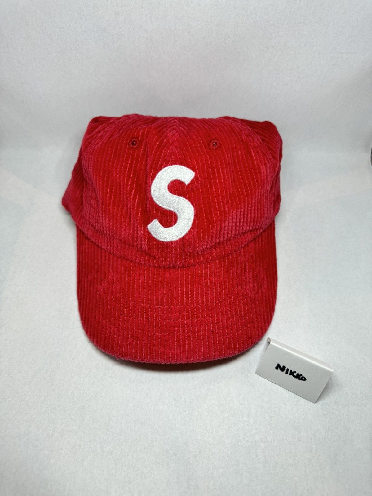 Supreme Supreme S logo Corduroy Red FW24 Size ONE SIZE - 3 Thumbnail