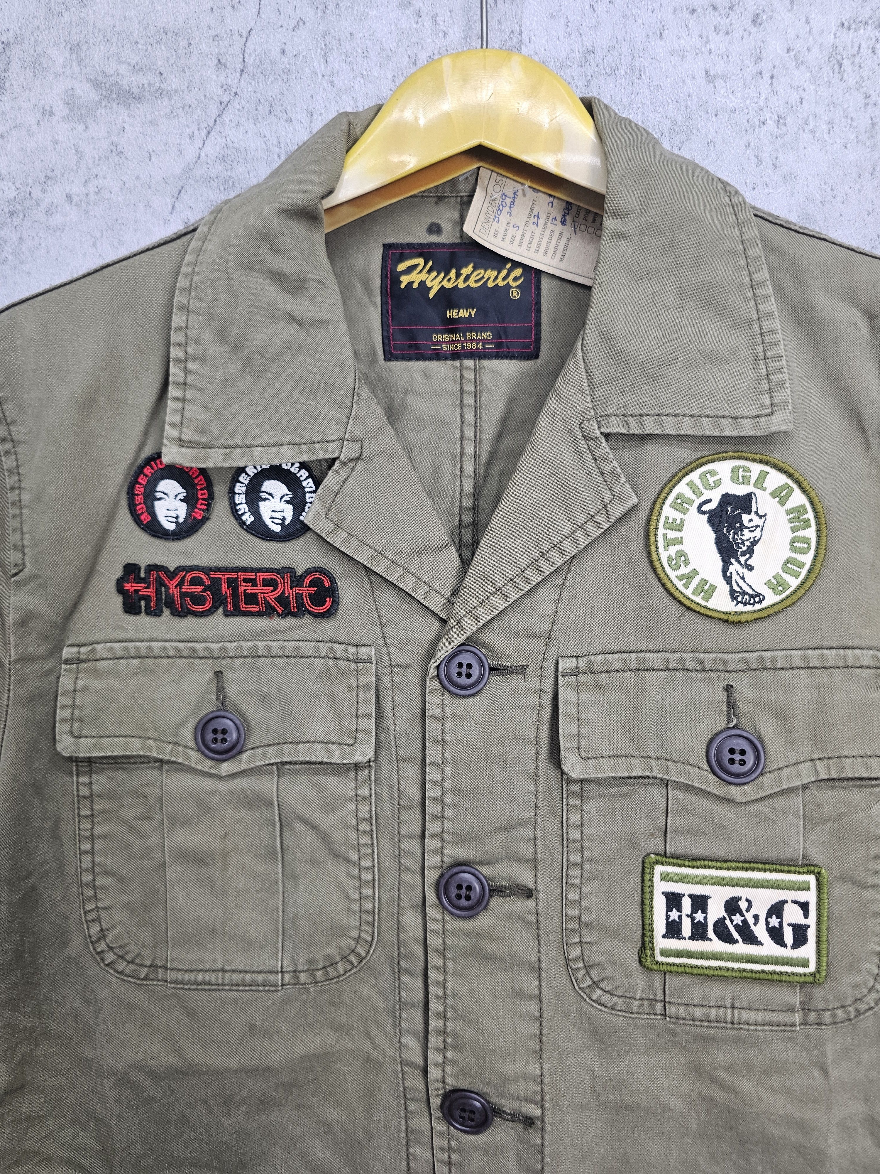 Hysteric Glamour Vintage HYSTERIC GLANOUR Military Patchers Jacket J0009 Size US S / EU 44-46 / 1 - 2 Thumbnail