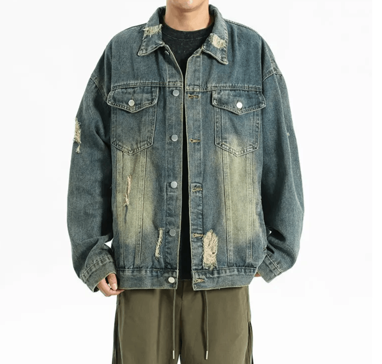 Japanese Brand Autumn Men's Denim Jacket Size US S / EU 44-46 / 1 - 1 Thumbnail