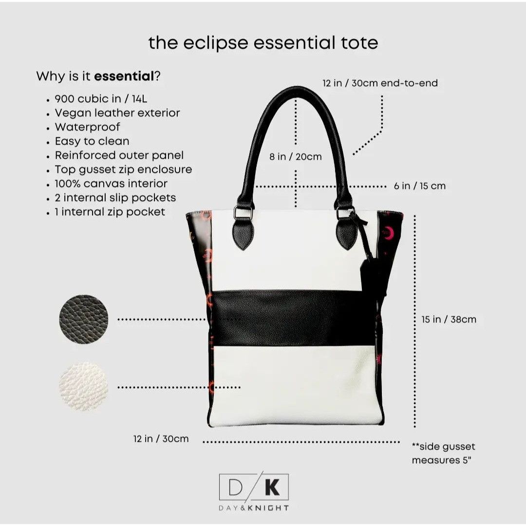 Other Colorblock Tote Bag With Sun & Moon Print Size ONE SIZE - 8 Thumbnail