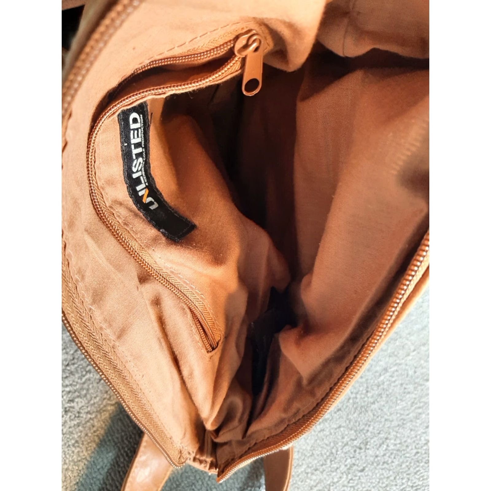 Kenneth Cole KENNETH COLE Unlisted Women’s Evening Bag Brown Purse 11x8x4 PVC Handbag Medium Ladies Womens Bag Size ONE SIZE - 7 Thumbnail