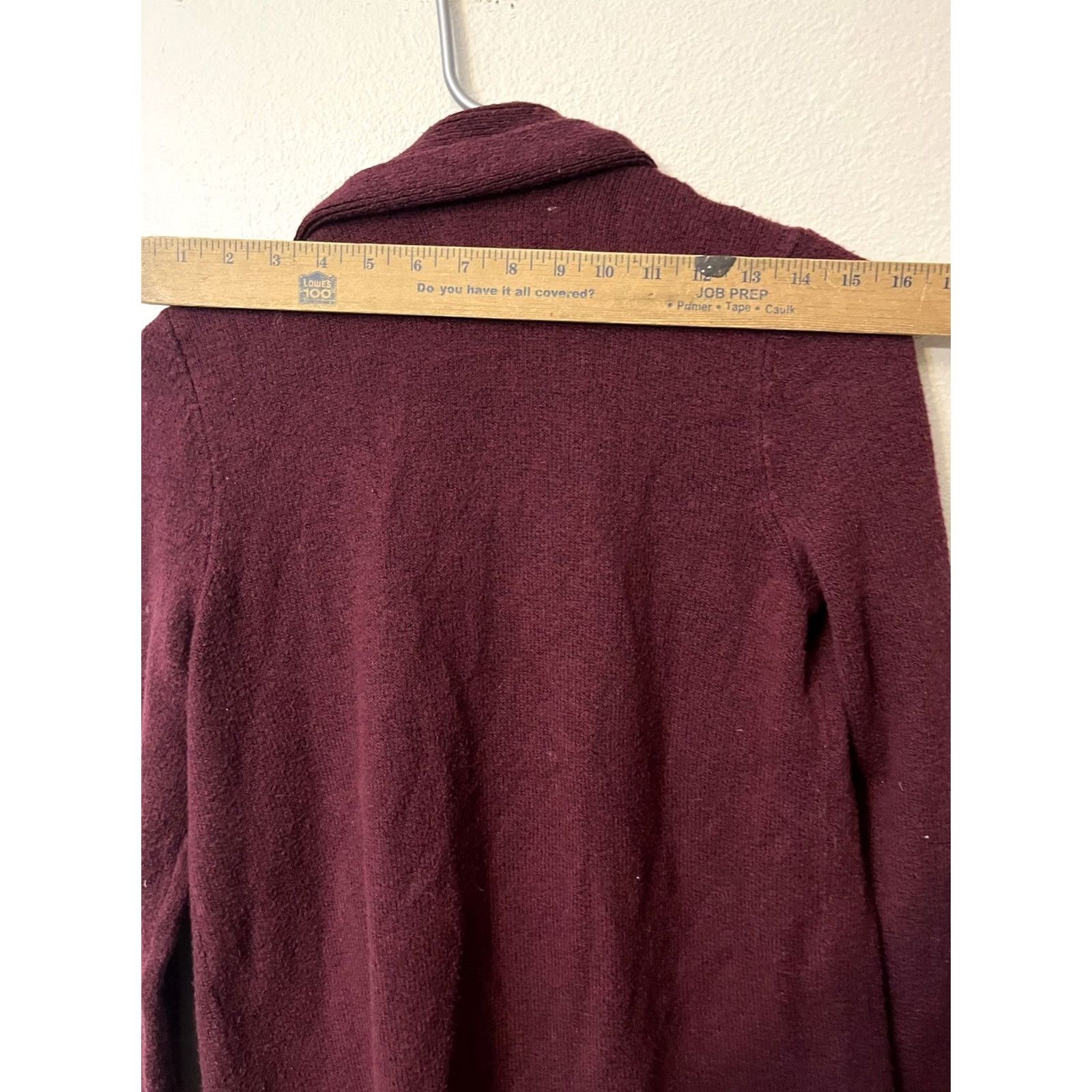 Ann Taylor LOFT Cardigan Sweater Open Front Long Slv. sz Small Red Knit Cotton Blend Women's Cardigan Loft Sweater Size S / US 4 / IT 40 - 5 Thumbnail