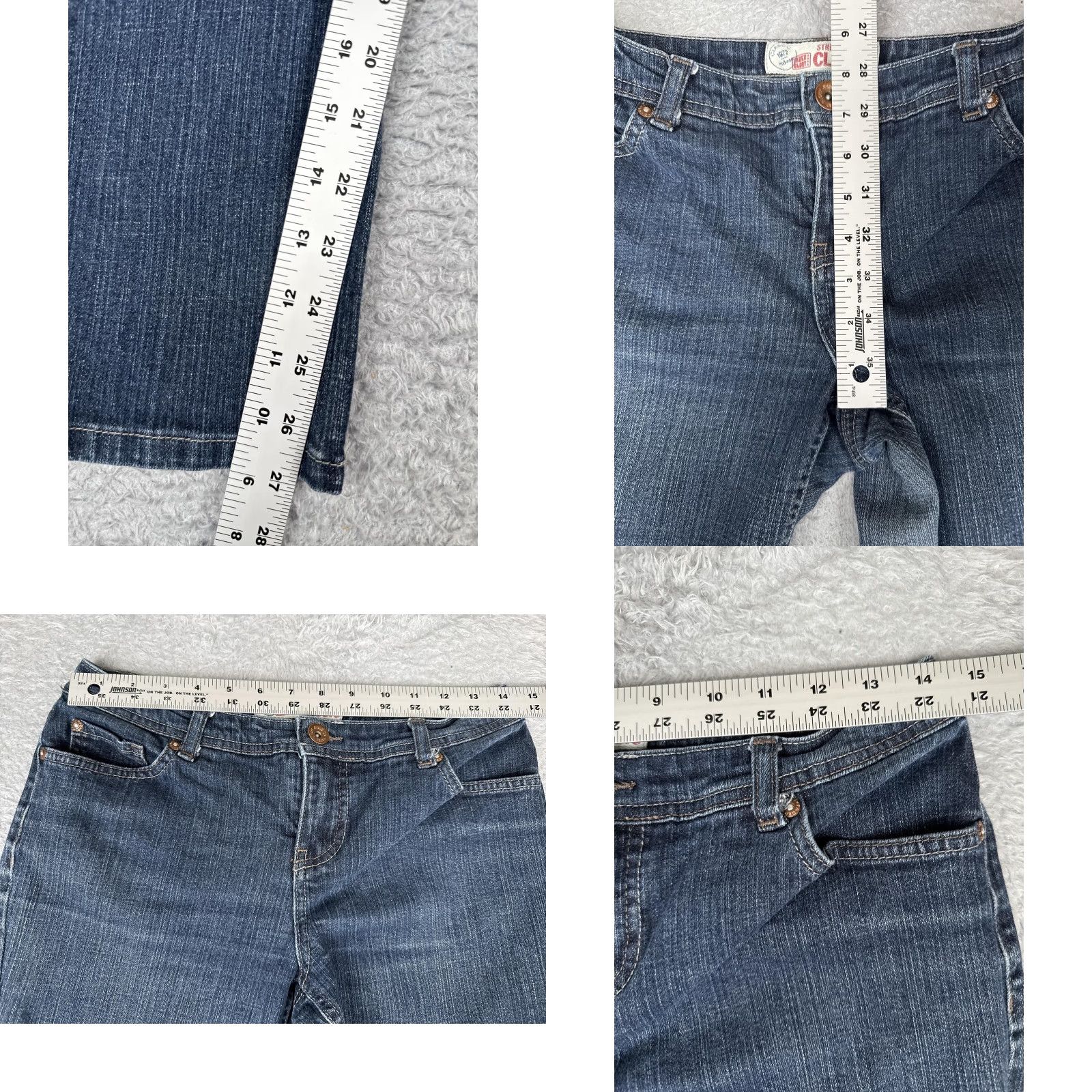 Faded Glory Faded Glory Jeans Womens Bootcut 6P Blue Stretch Denim 28x28 Low Rise Pocket 5-Pocket Womens Jeans Mens? Size 28" / US 6 / IT 42 - 8 Thumbnail