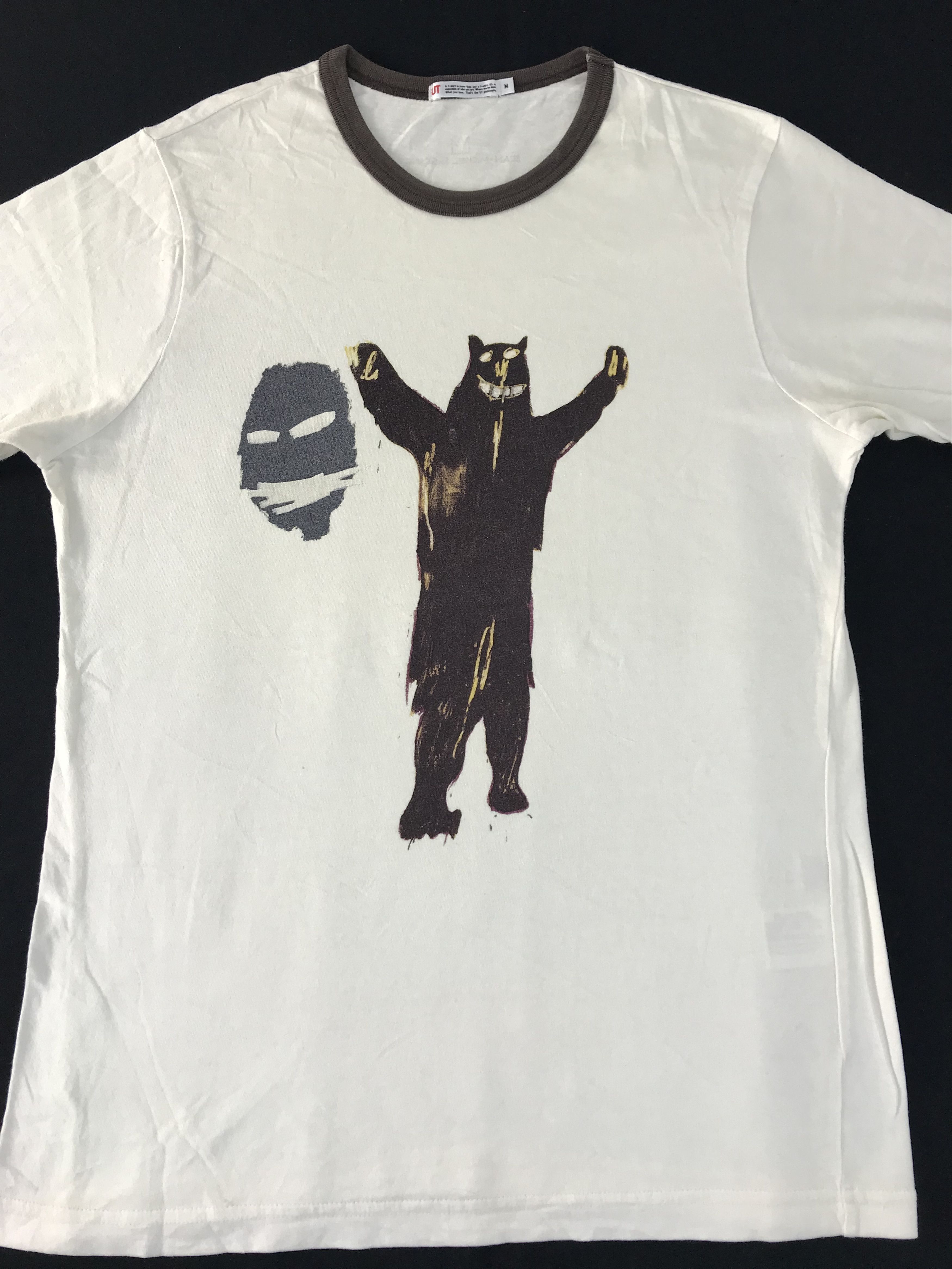 Jean-Michel Basquiat Jean Michel Basquiat Ringer Dancing Bear Printed Tee T-shirt Size US S / EU 44-46 / 1 - 2 Thumbnail