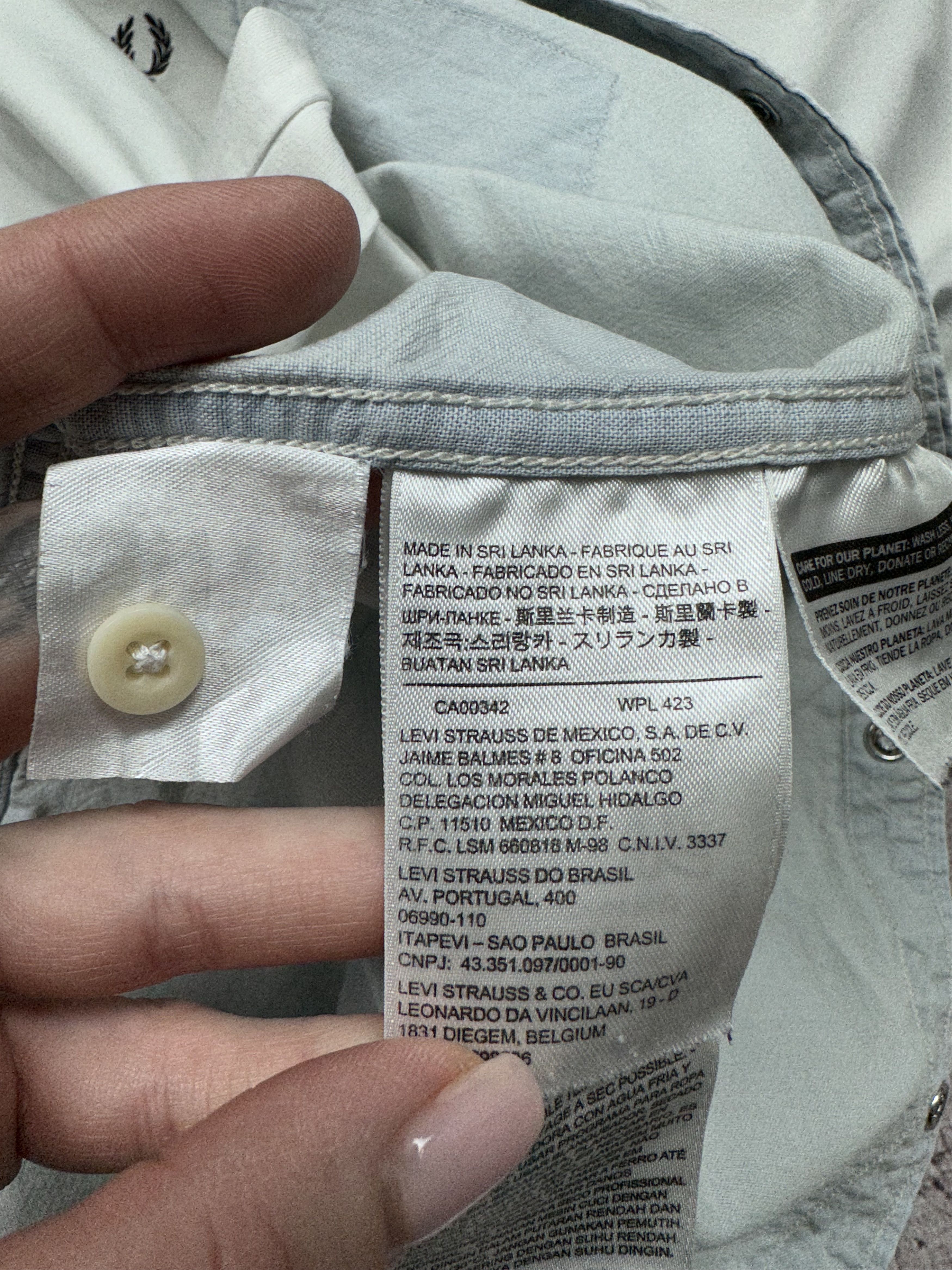 Levi's × Levi's Vintage Clothing Levi's Vintage Mens Denim Shirt Size US M / EU 48-50 / 2 - 6 Thumbnail