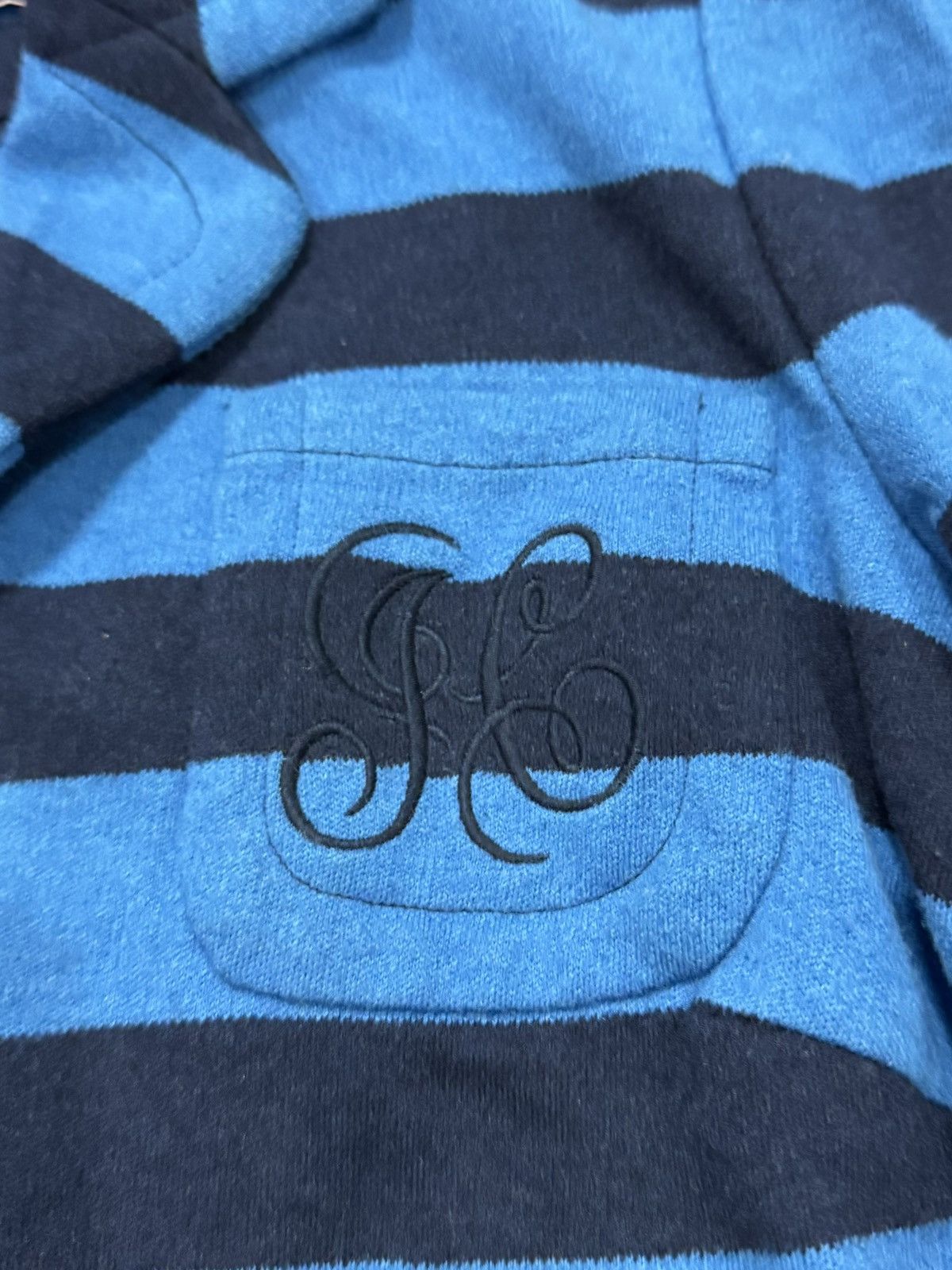 Juicy Couture Y2K Juicy Couture blue striped wool blazer/sweater Size S / US 4 / IT 40 - 6 Thumbnail