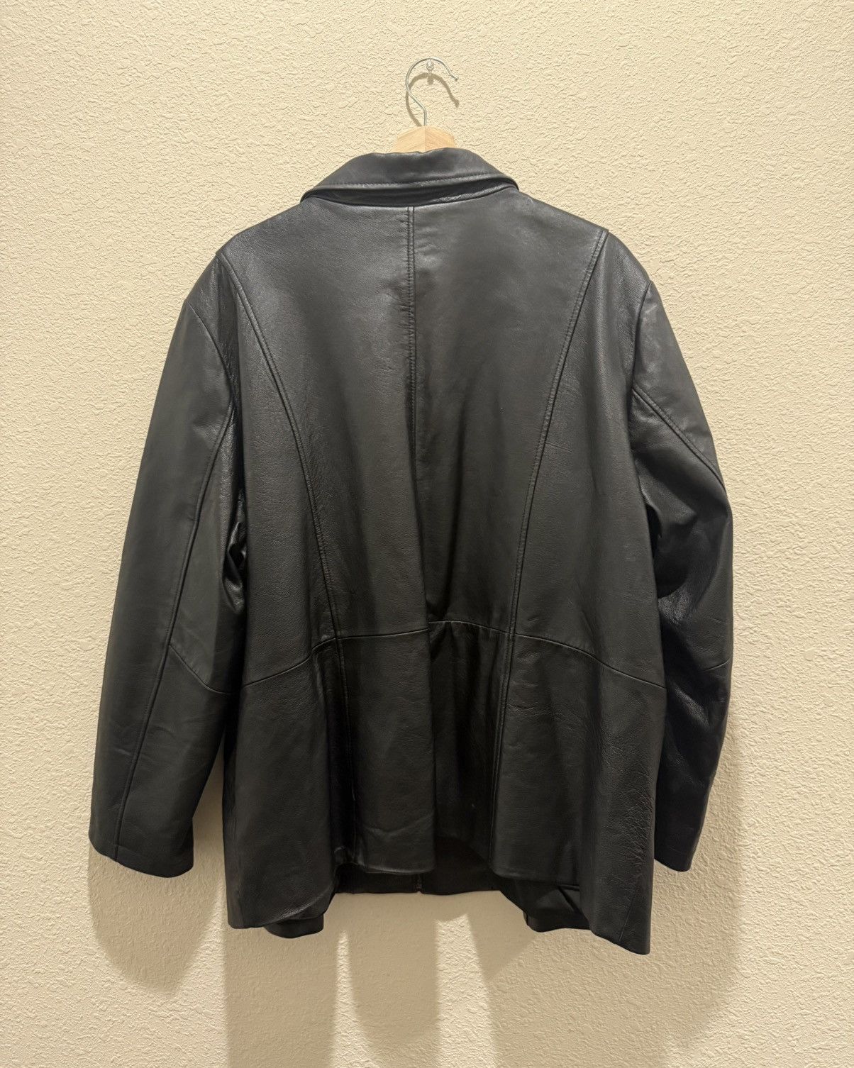 Vintage Vintage Leather Jacket Size US XXL / EU 58 / 5 - 2 Thumbnail