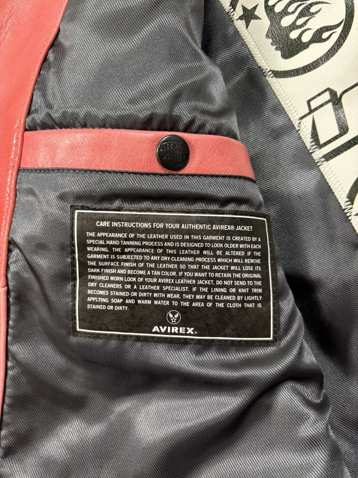 Avirex × HELLSTAR Hellstar x Avirex Jacket, Salvage Red Size US XL / EU 56 / 4 - 13 Thumbnail