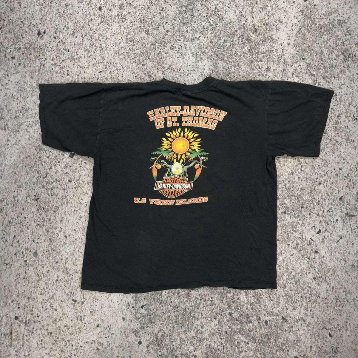 Harley Davidson Thrashed Faded Distressed Harley Chrome Shirt ERD Grunge Size US L / EU 52-54 / 3 - 7 Thumbnail
