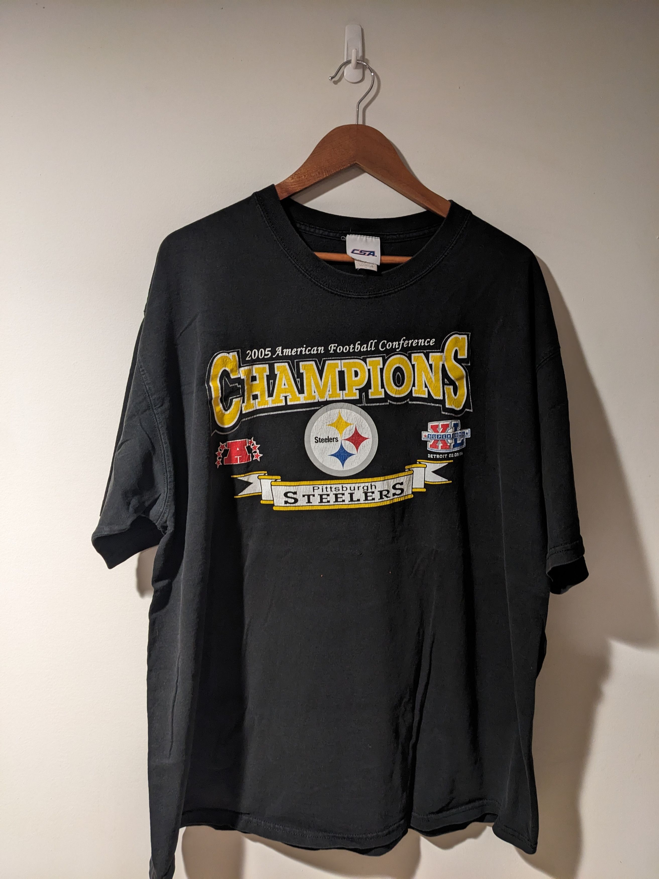 NFL × Vintage Vintage 2005 Pittsburgh Steelers NFL Football Sports T-Shirt Size US XXL / EU 58 / 5 - 1 Thumbnail