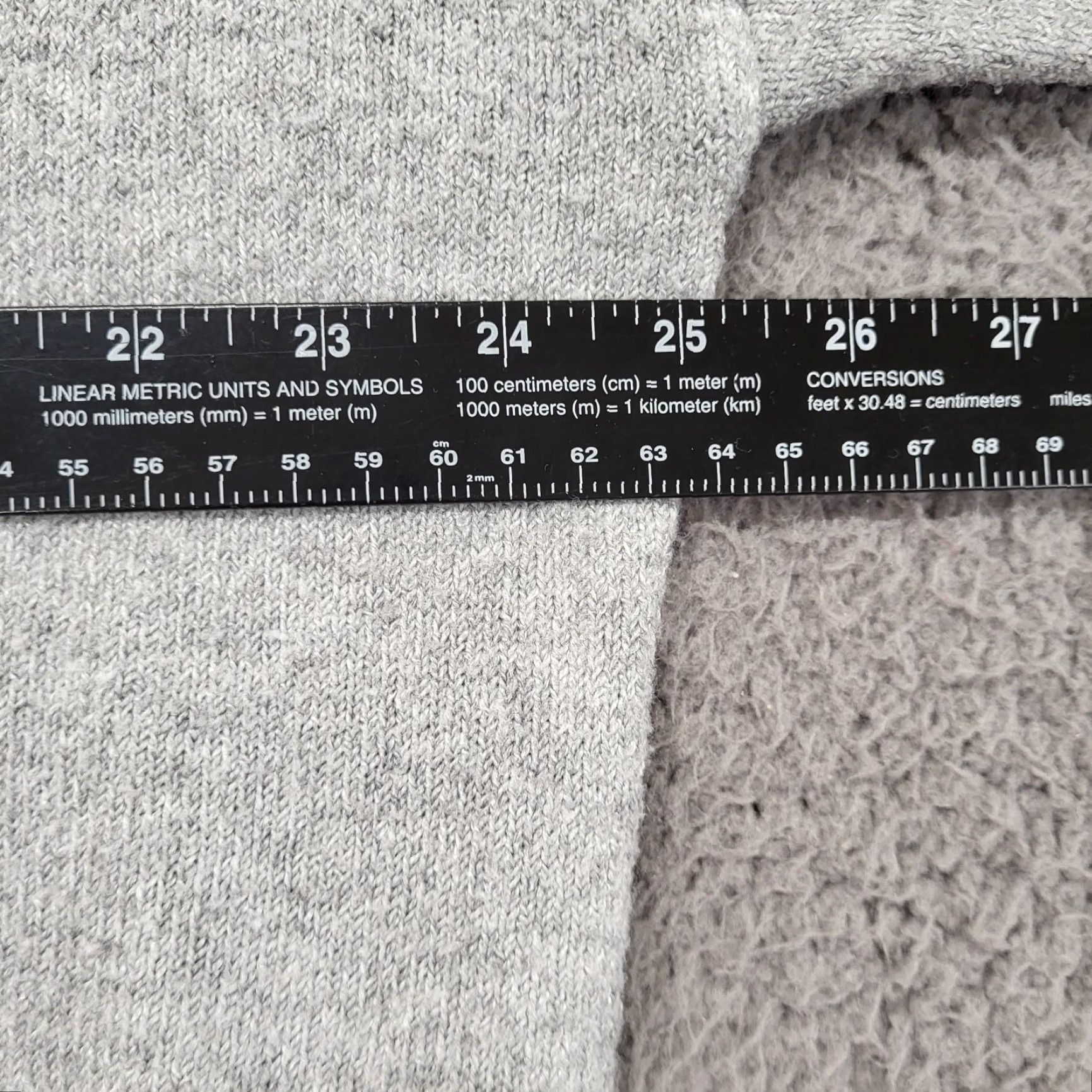 Vintage Terra & Sky Sweat er Women’s Size 1X 16×18 Scoop Neck Long Sleeve Gray Hearts Pullover Knit Regular Plus Size XL / US 12-14 / IT 48-50 - 4 Thumbnail