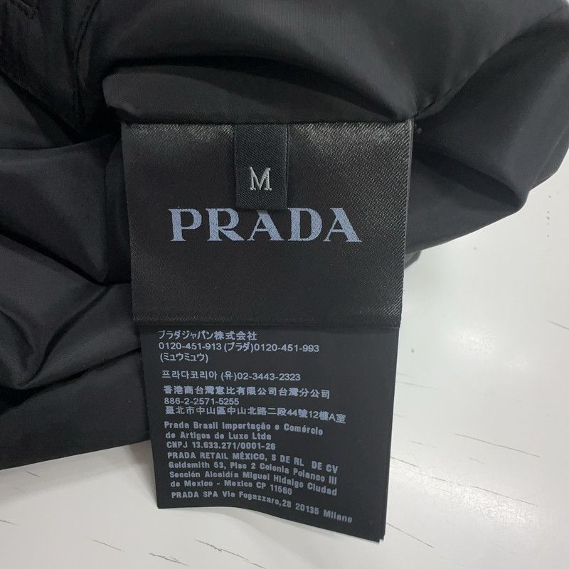 Prada Prada Black Logo Print Zipper Hooded Jacket-2506 Size US M / EU 48-50 / 2 - 1 Thumbnail